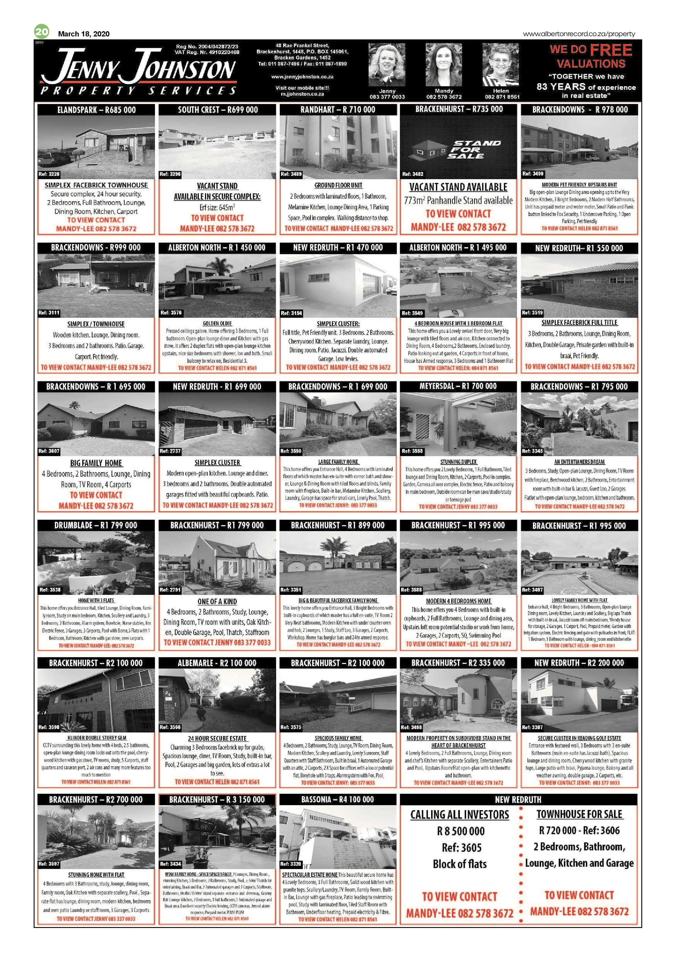 Alberton Record 18 March 2020 page 20