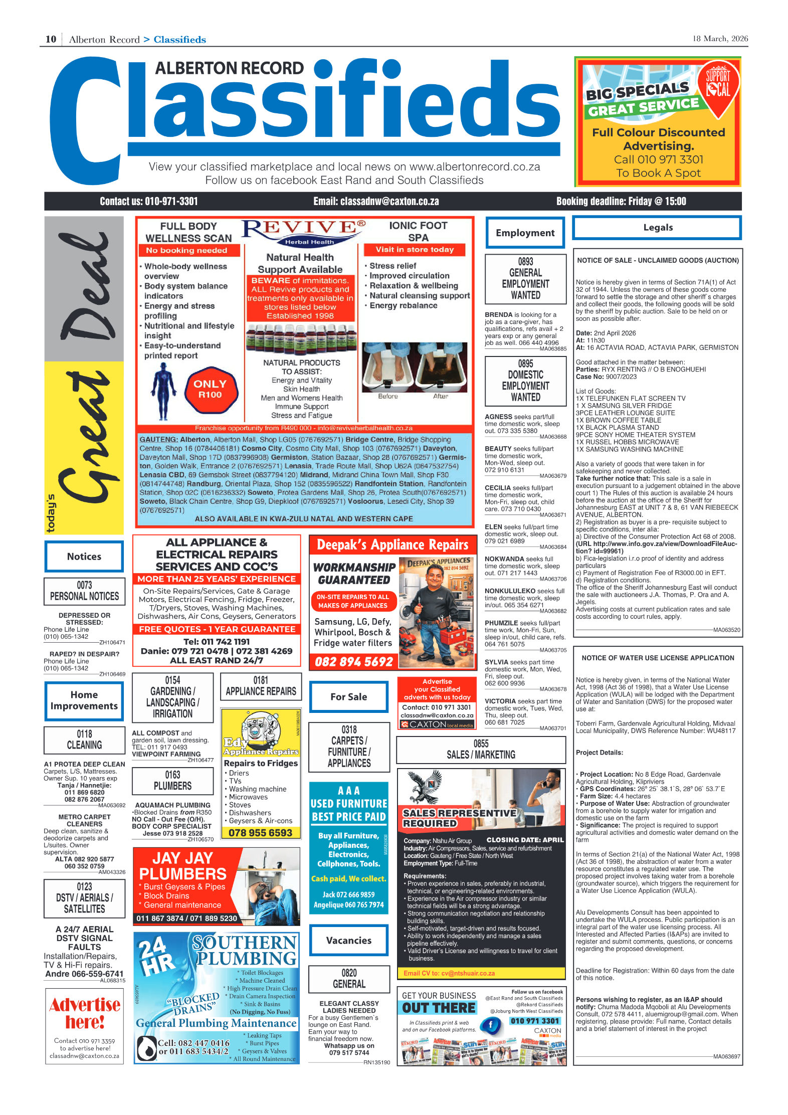 Alberton Record 18 March 2026 page 10