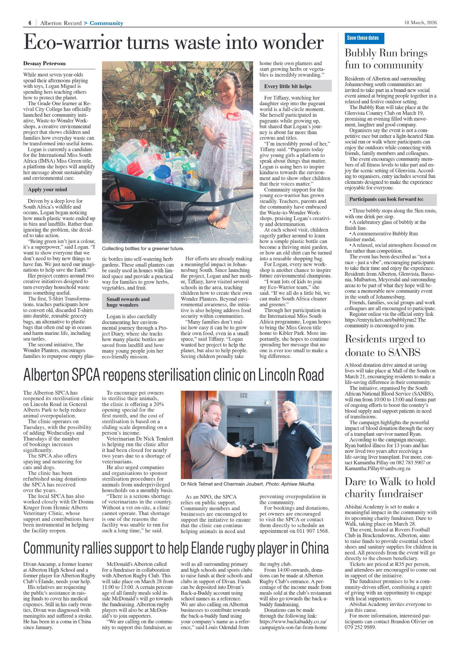 Alberton Record 18 March 2026 page 4