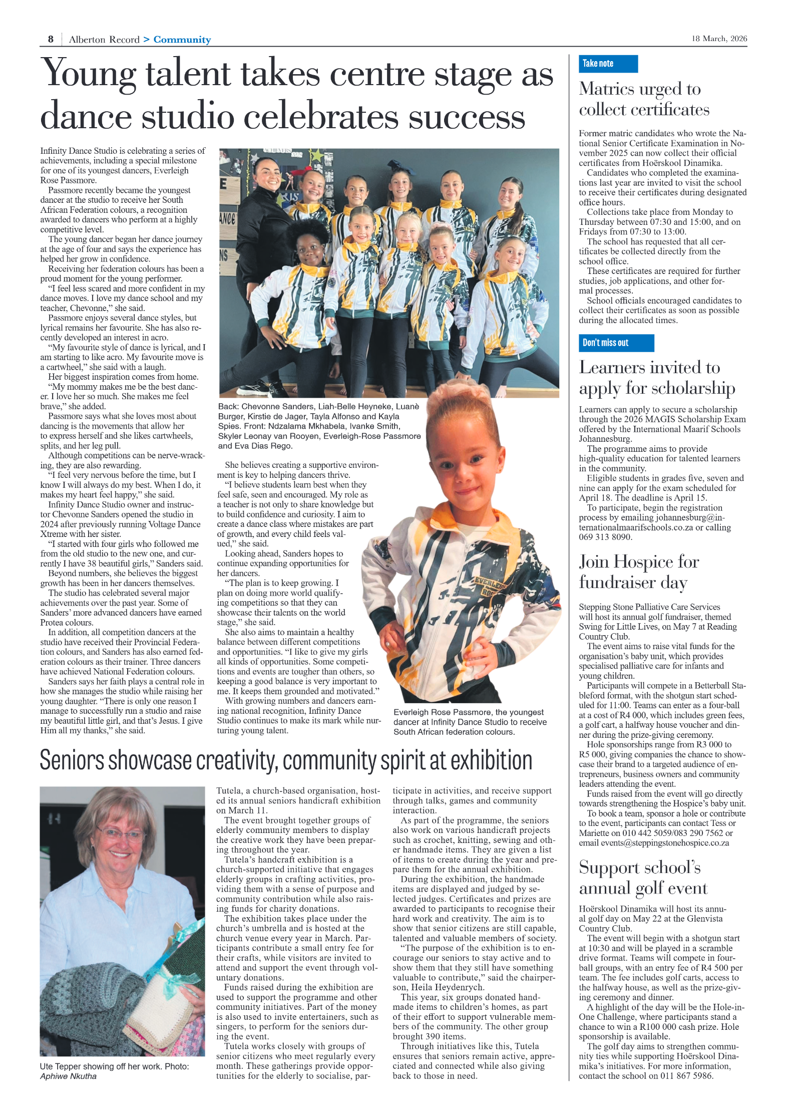 Alberton Record 18 March 2026 page 8