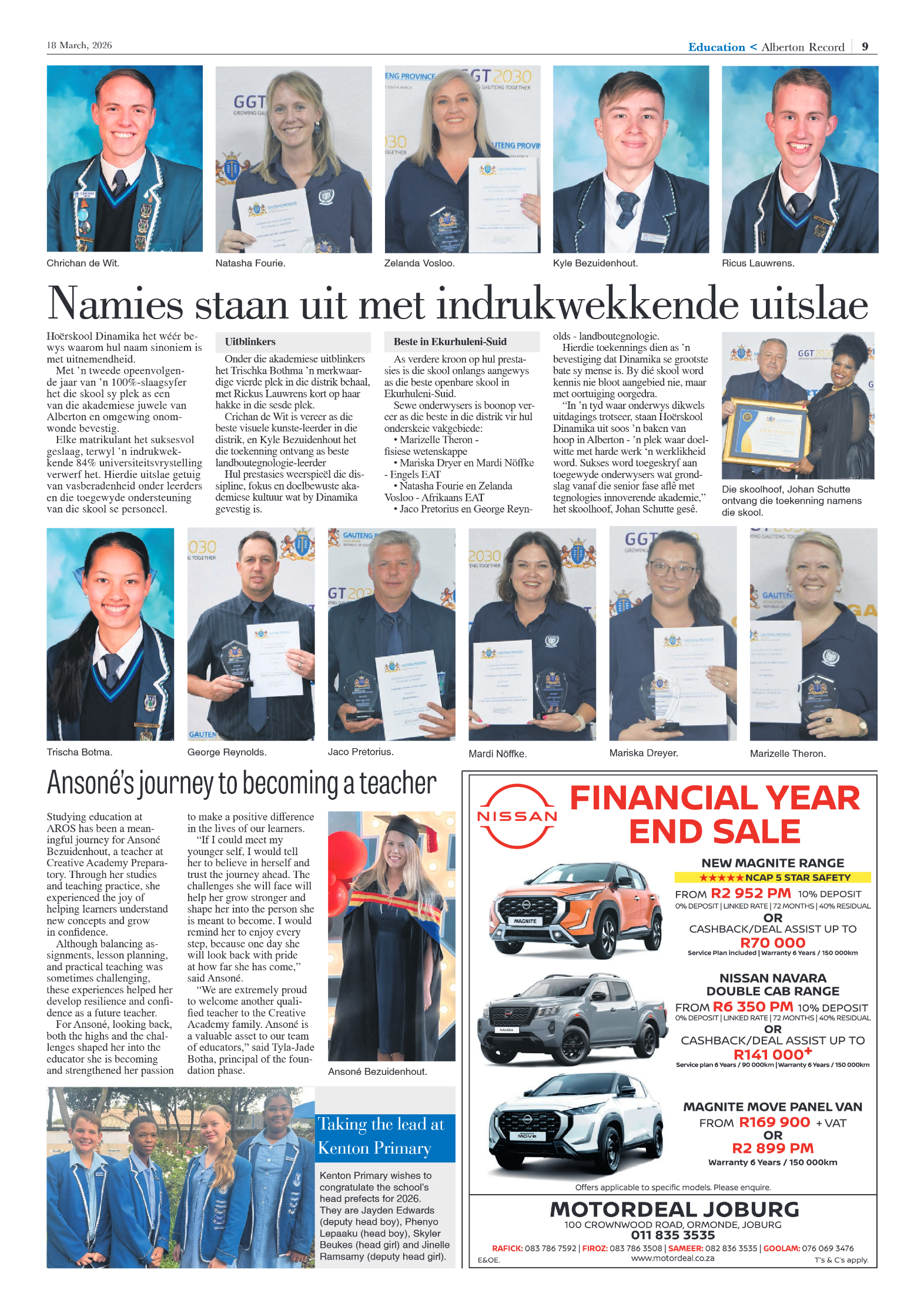 Alberton Record 18 March 2026 page 9