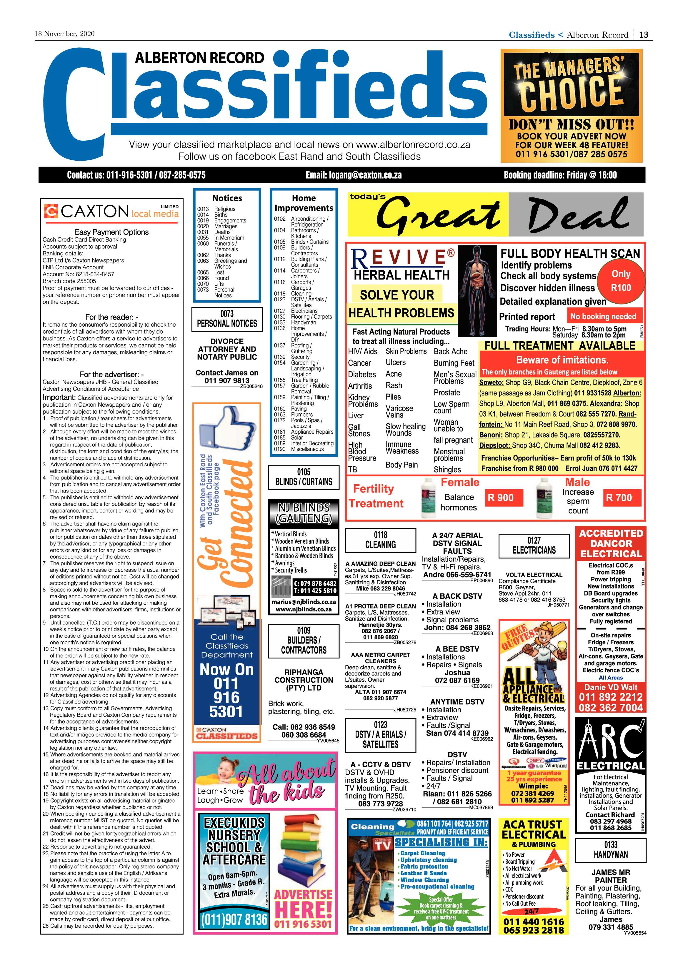 Alberton Record 18 November Alberton 2020 page 13