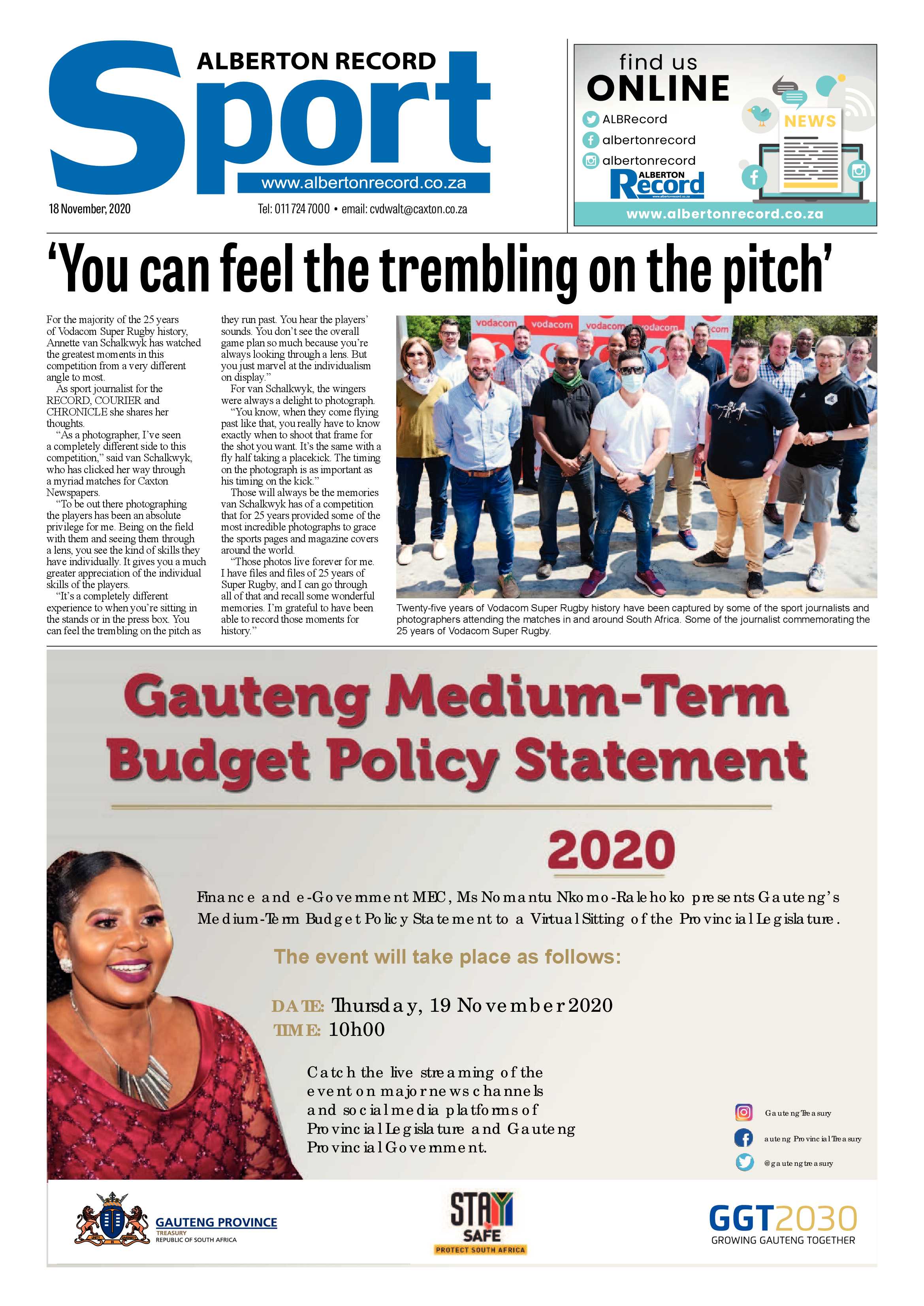 Alberton Record 18 November Alberton 2020 page 16
