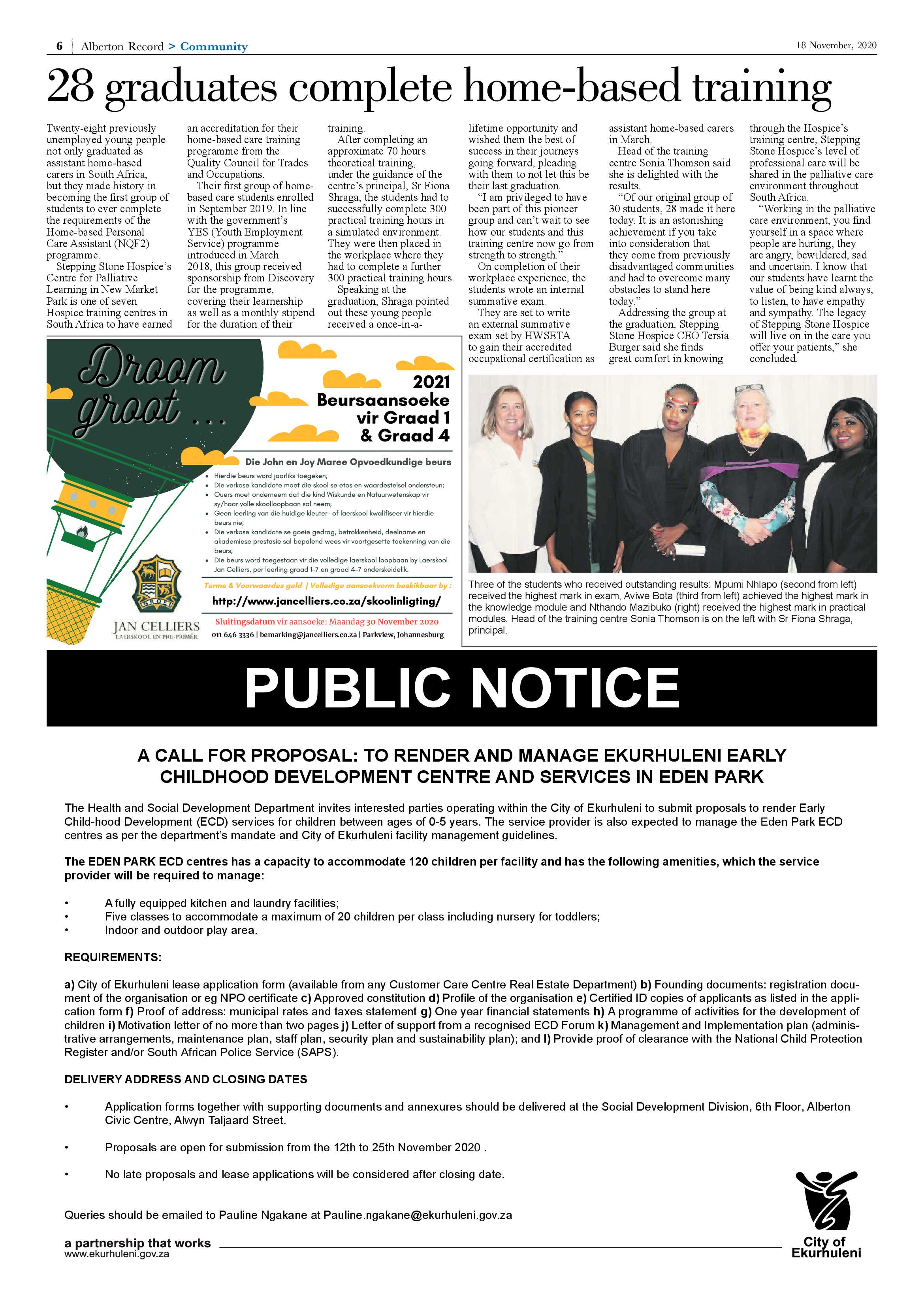 Alberton Record 18 November Alberton 2020 page 6