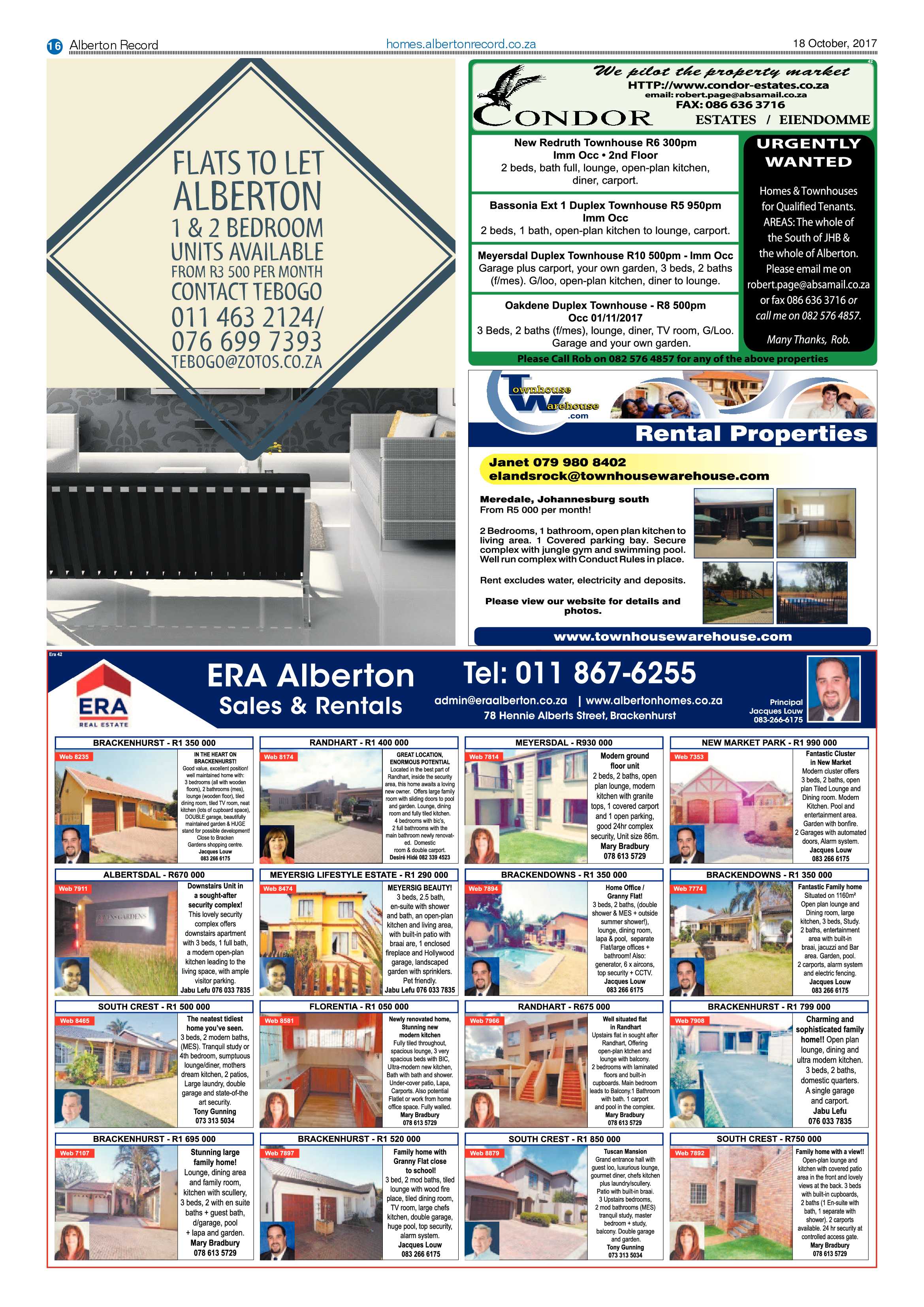 Alberton Record 18 October 2017 page 16