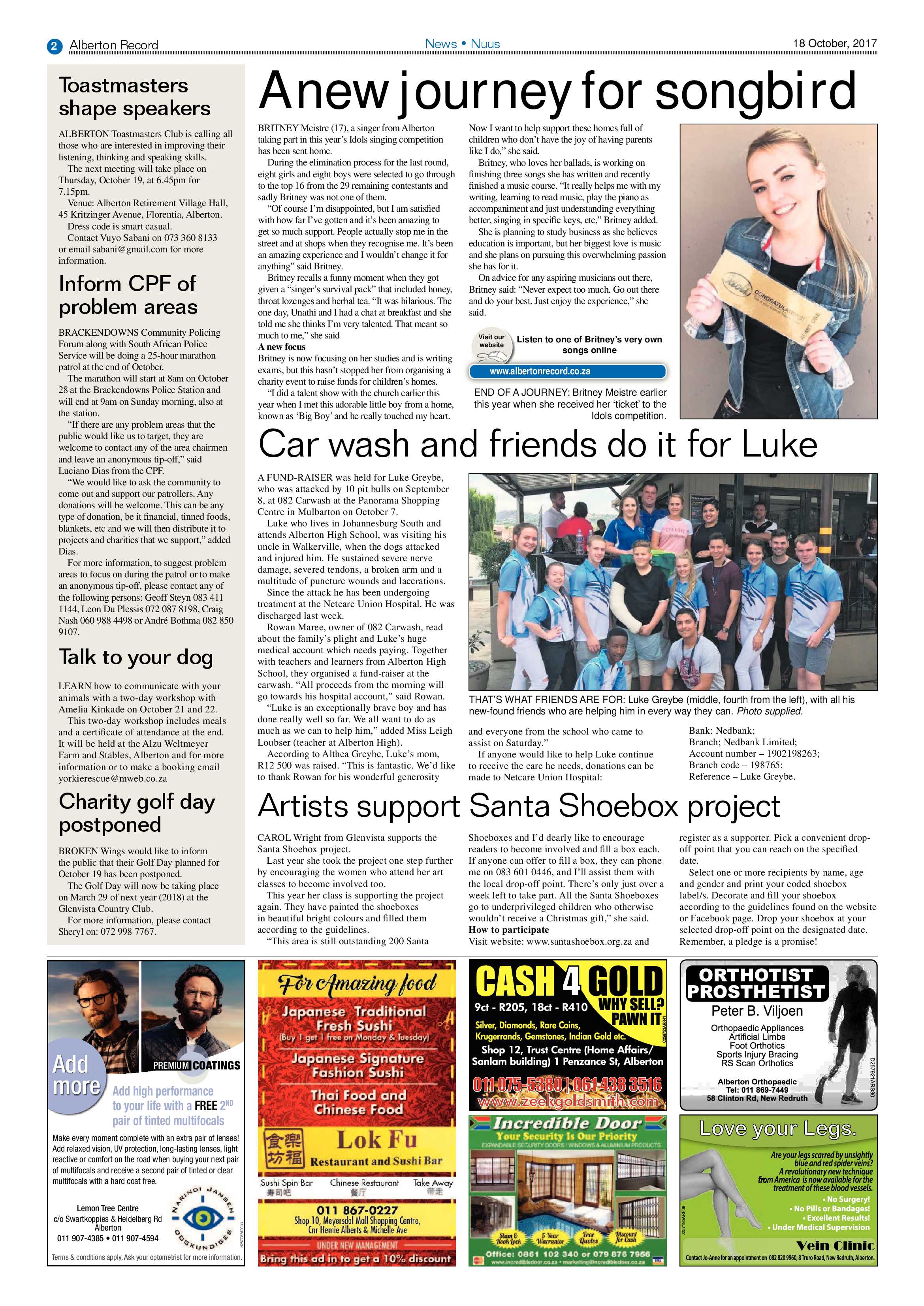 Alberton Record 18 October 2017 page 2