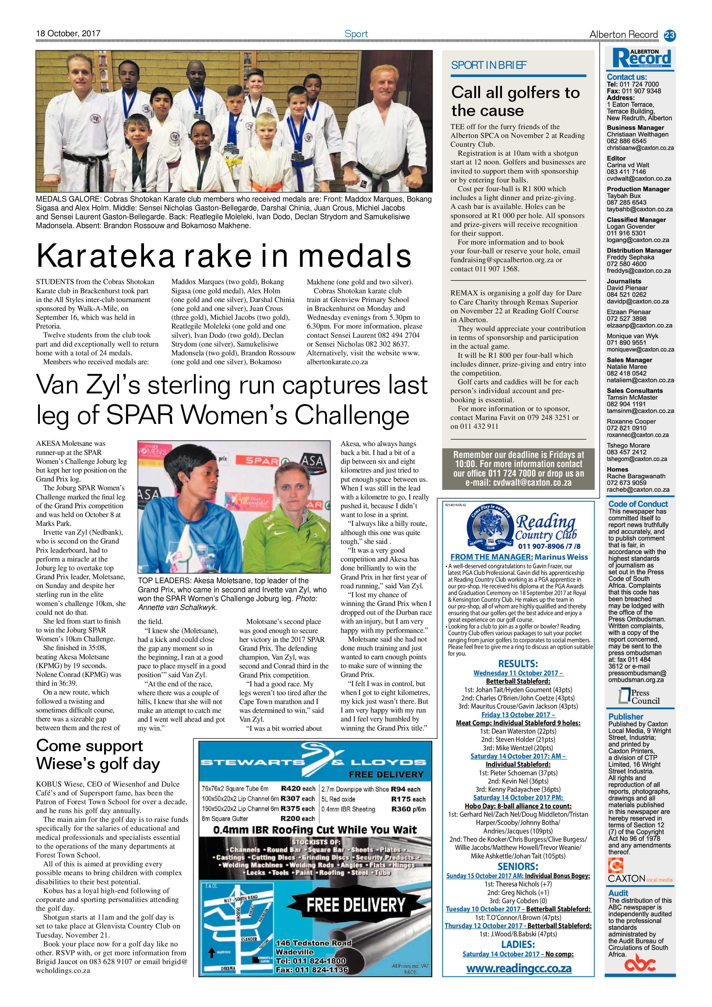 Alberton Record 18 October 2017 page 23