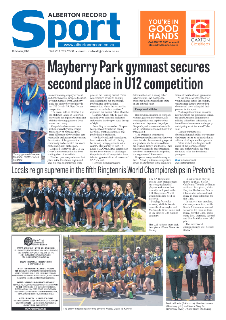 Alberton Record 18 October 2023 page 12