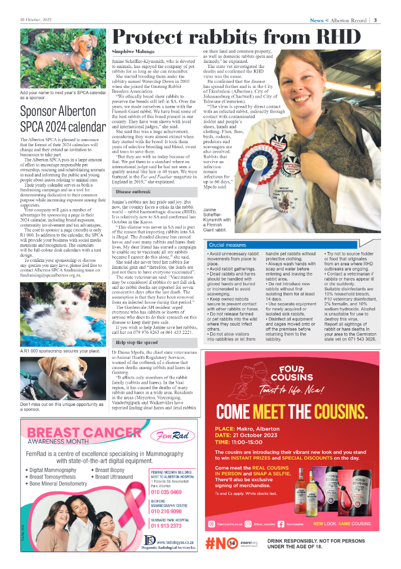 Alberton Record 18 October 2023 page 3