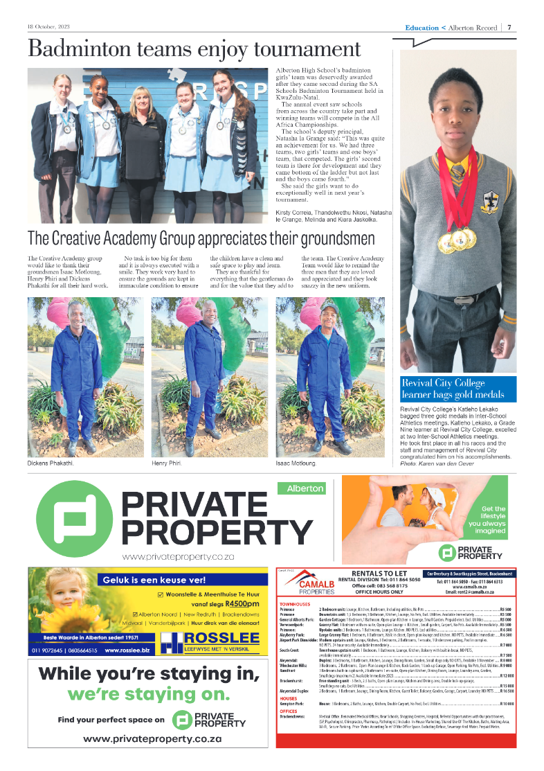 Alberton Record 18 October 2023 page 7