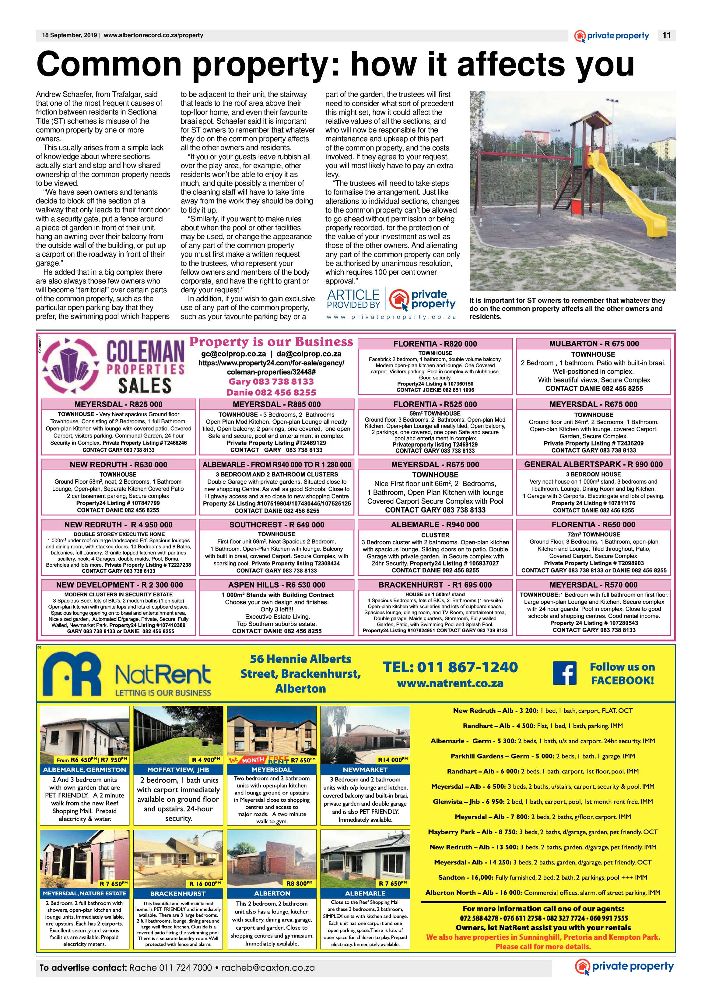 Alberton Record 18 September 2019 page 11
