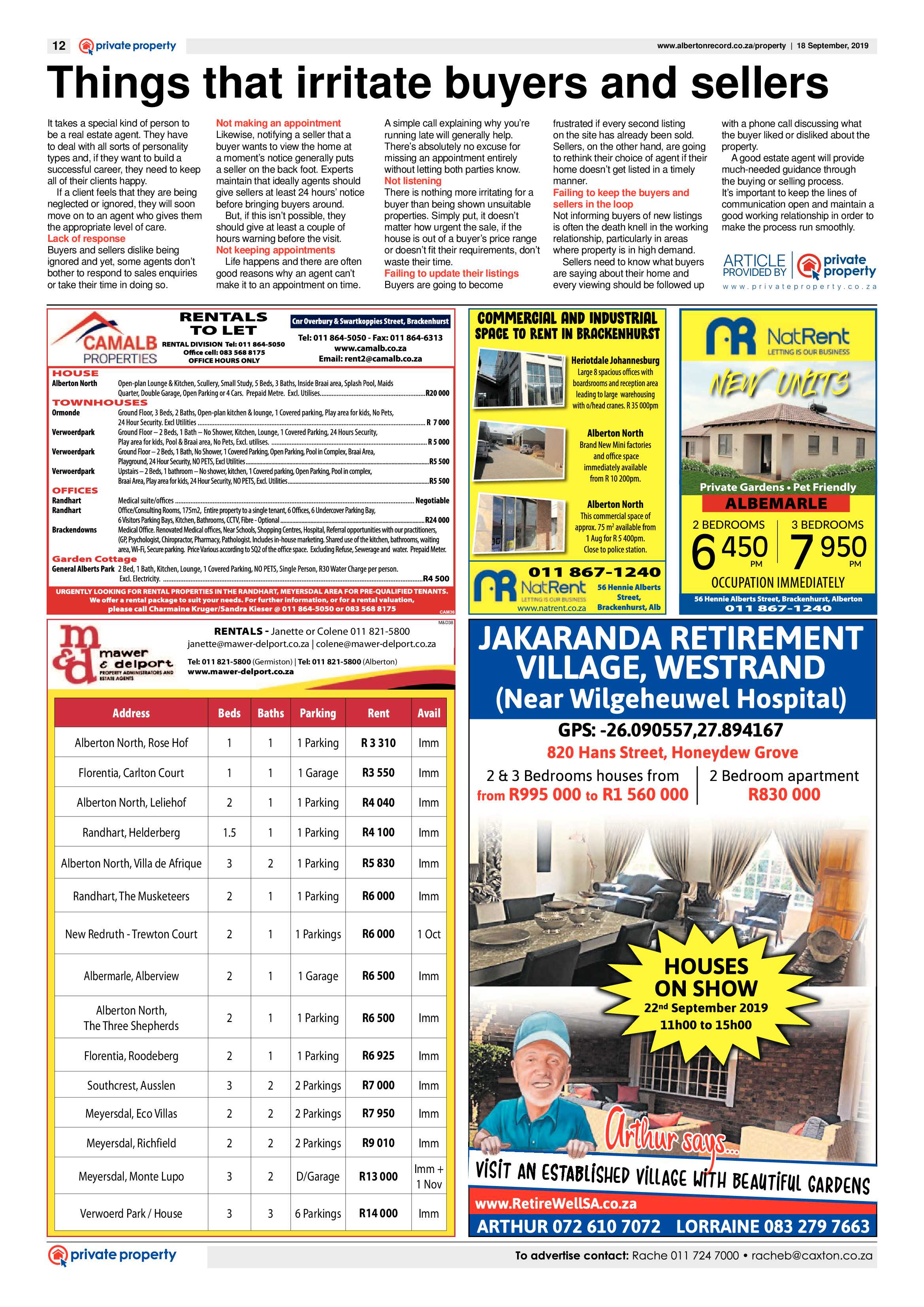 Alberton Record 18 September 2019 page 12