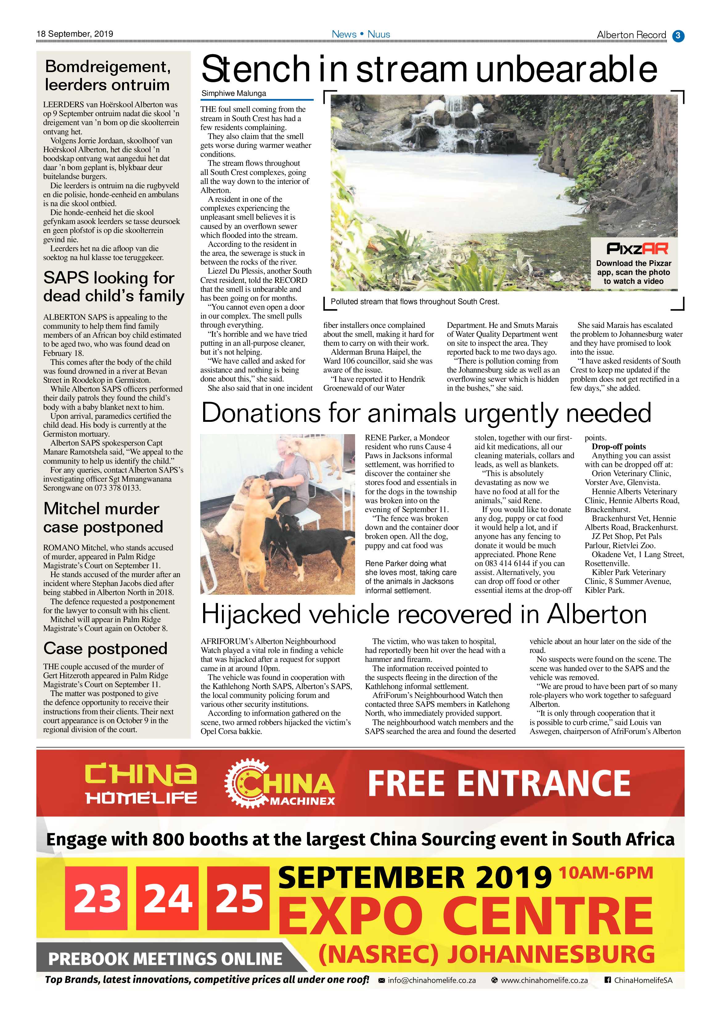 Alberton Record 18 September 2019 page 3