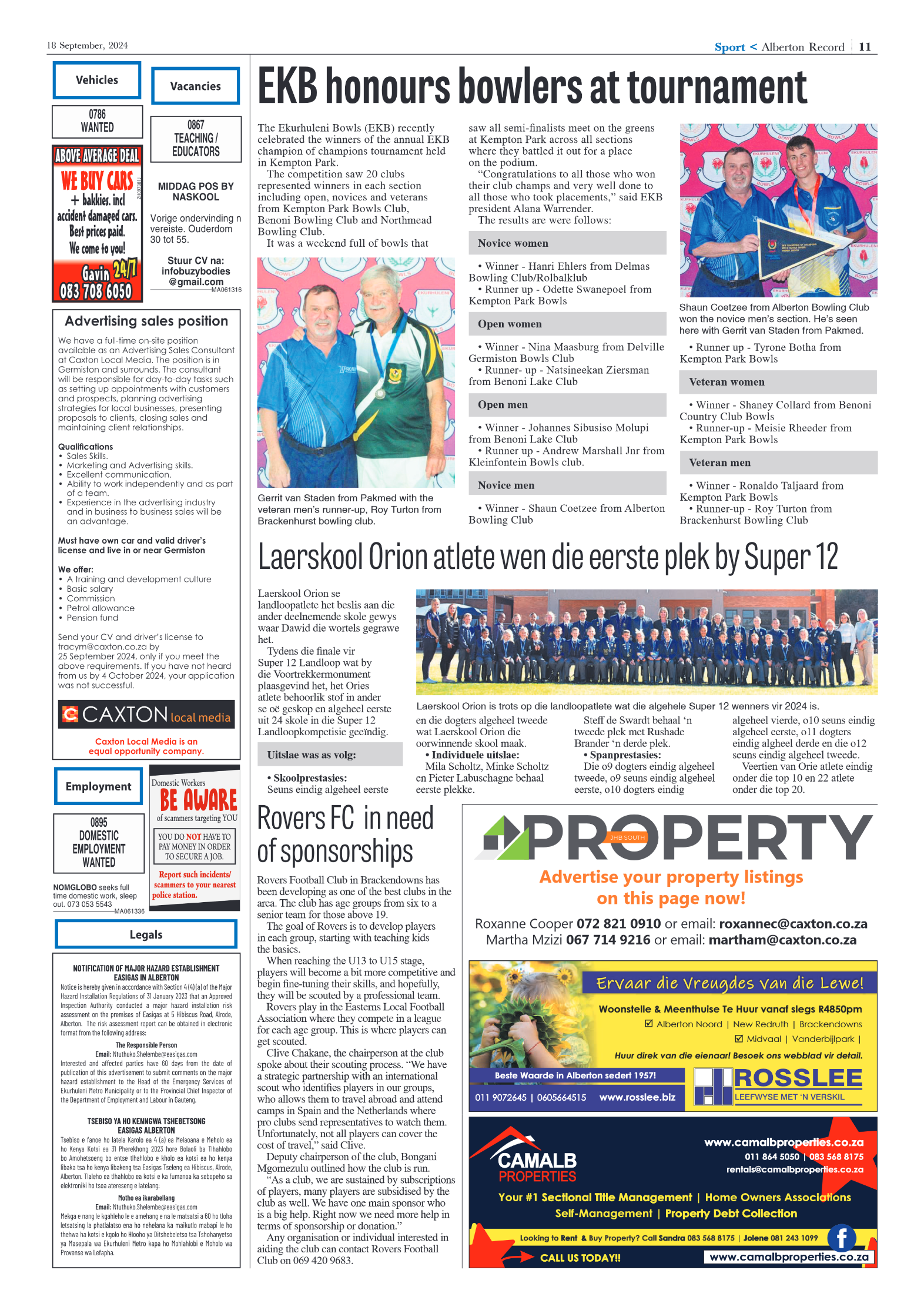 Alberton Record 18 September 2024 page 11