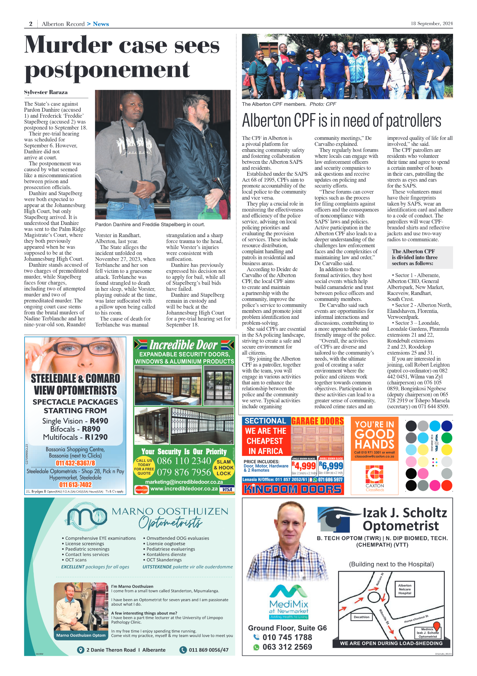 Alberton Record 18 September 2024 page 2