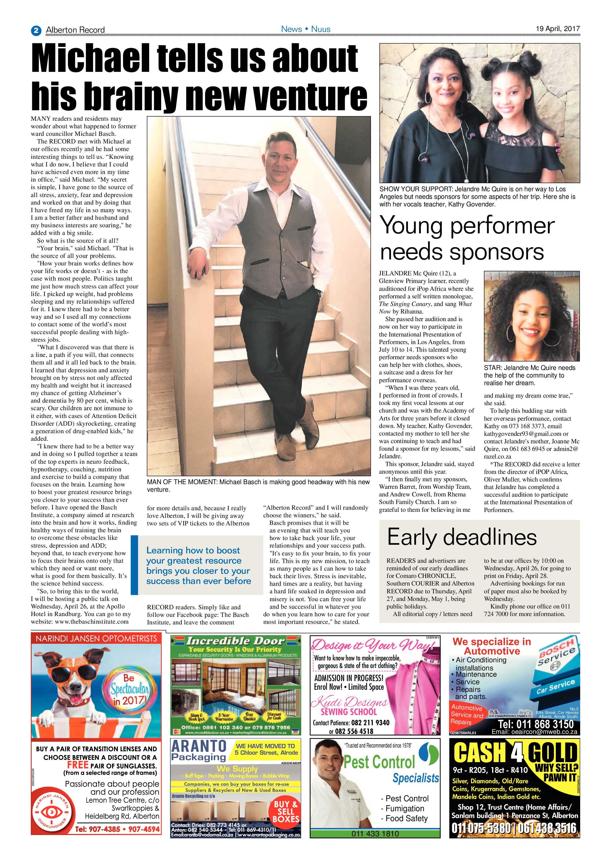 Alberton Record 19 April 2017 page 2