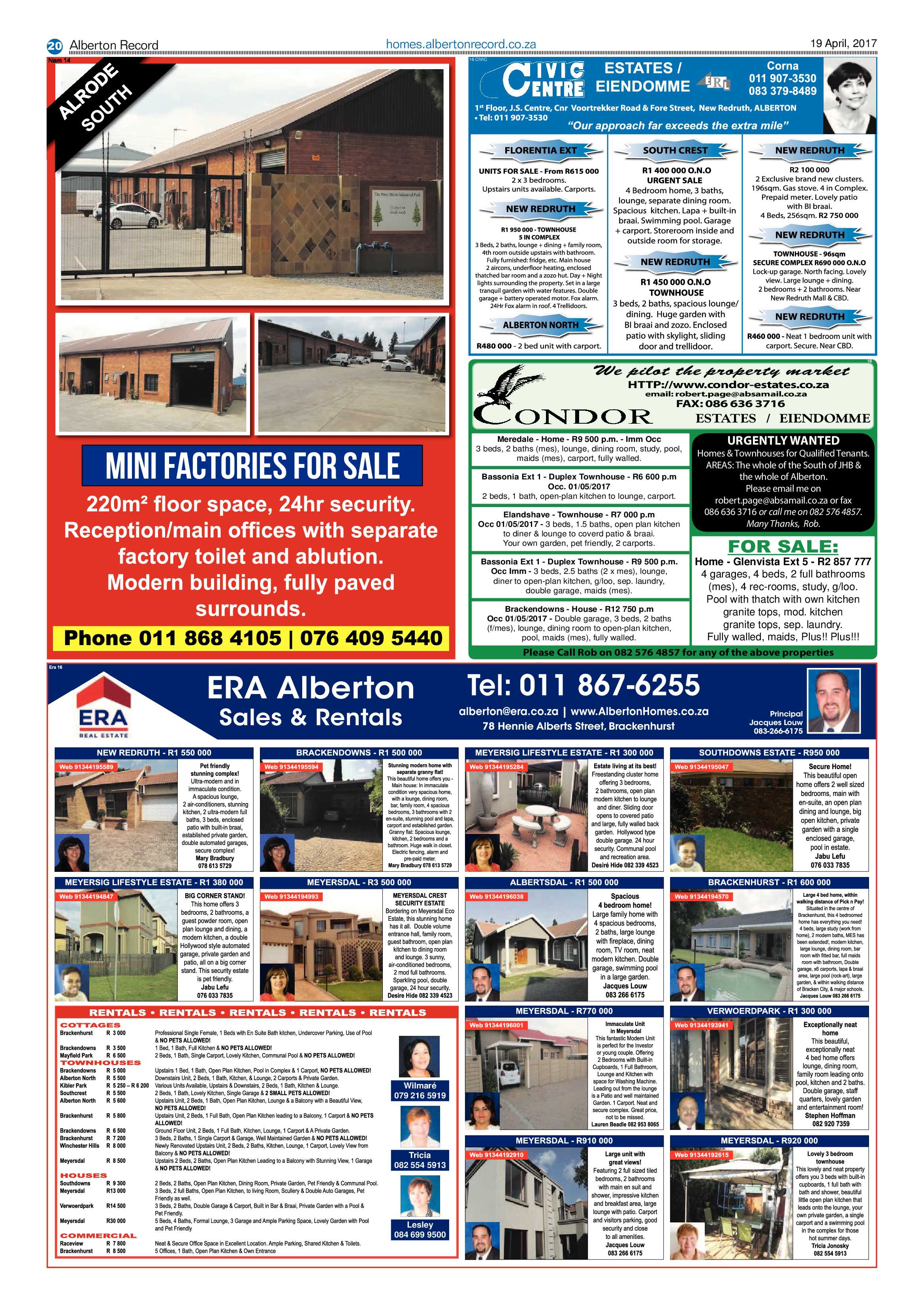 Alberton Record 19 April 2017 page 20