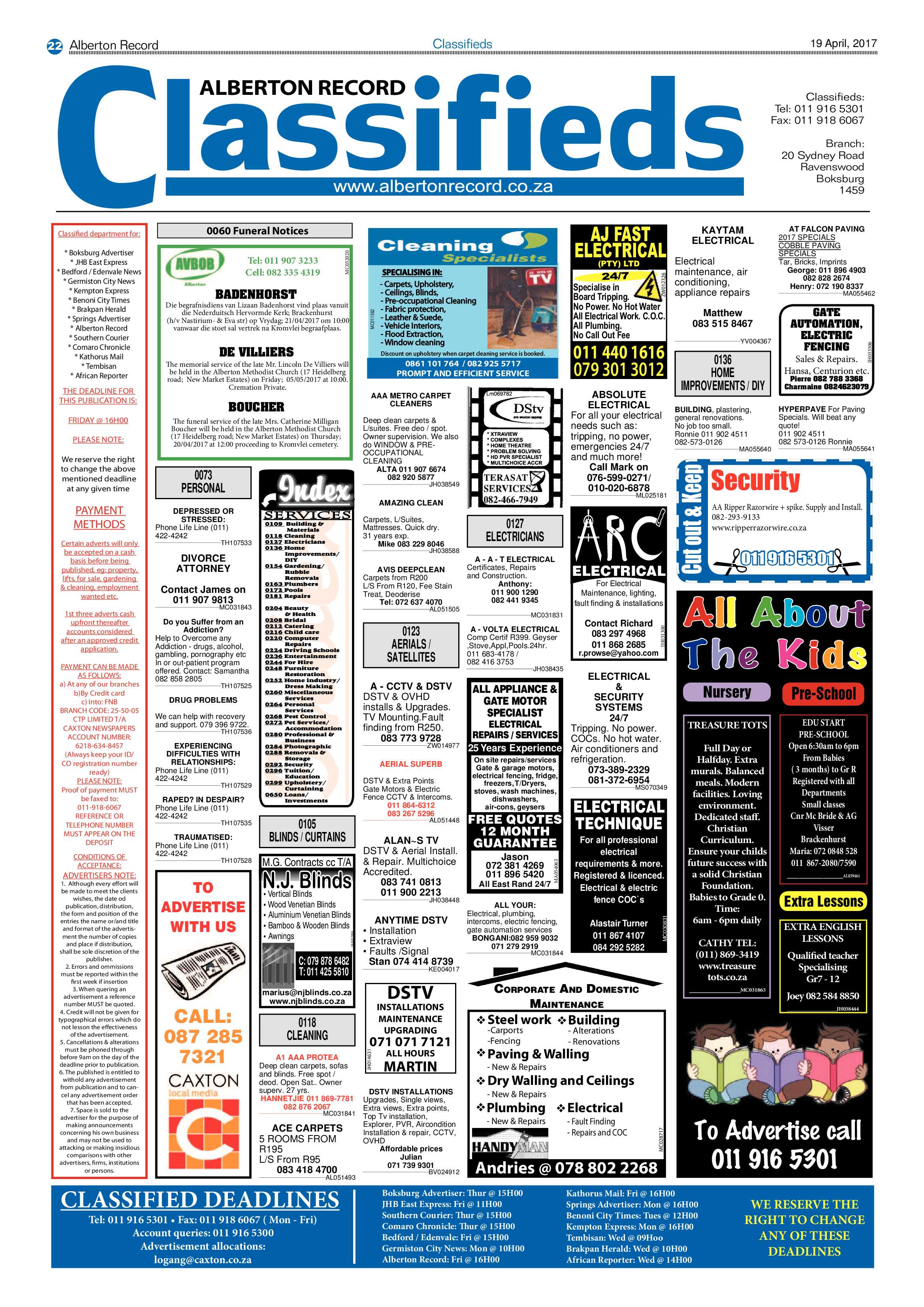 Alberton Record 19 April 2017 page 22