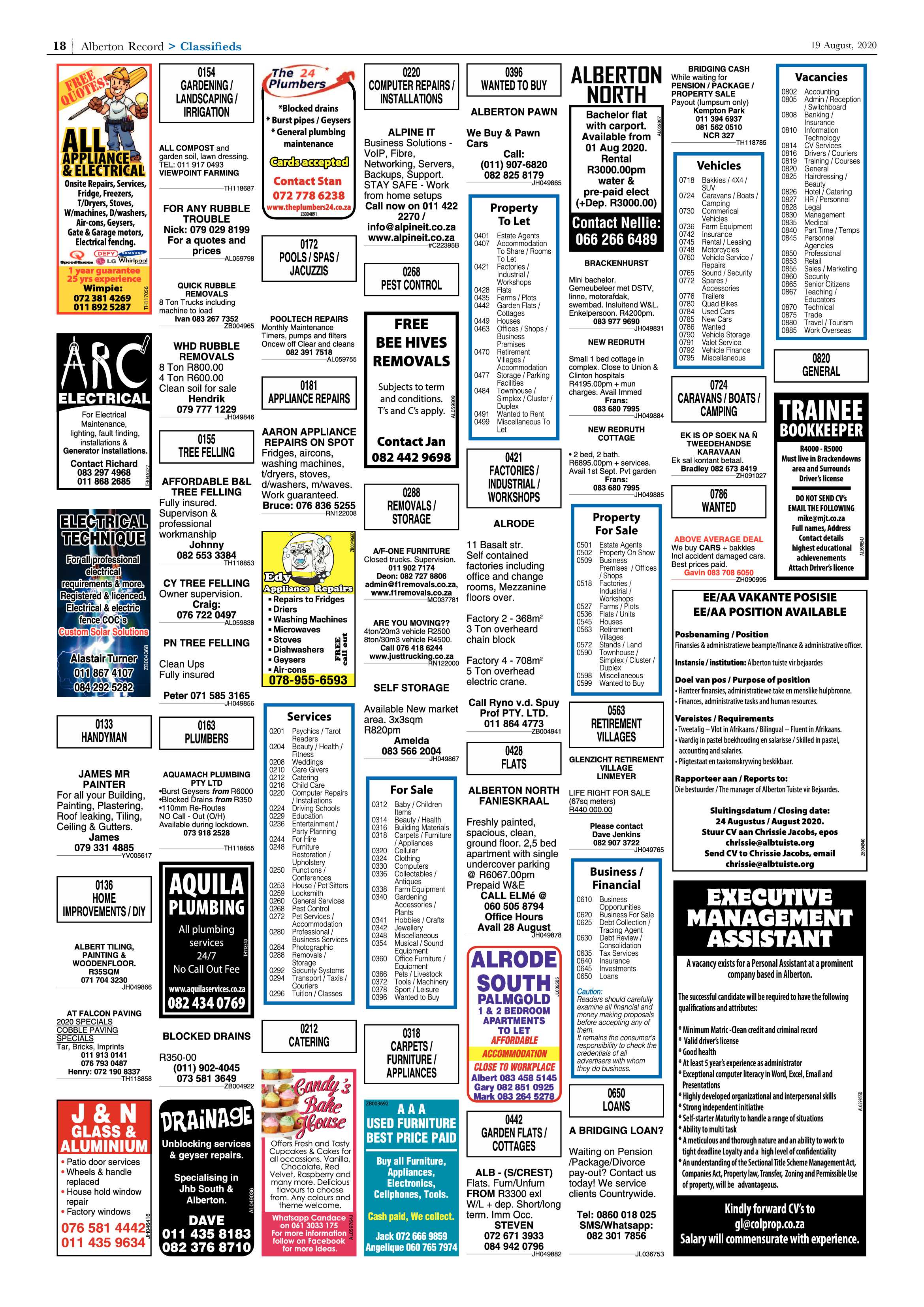 Alberton Record 19 August 2020 page 18