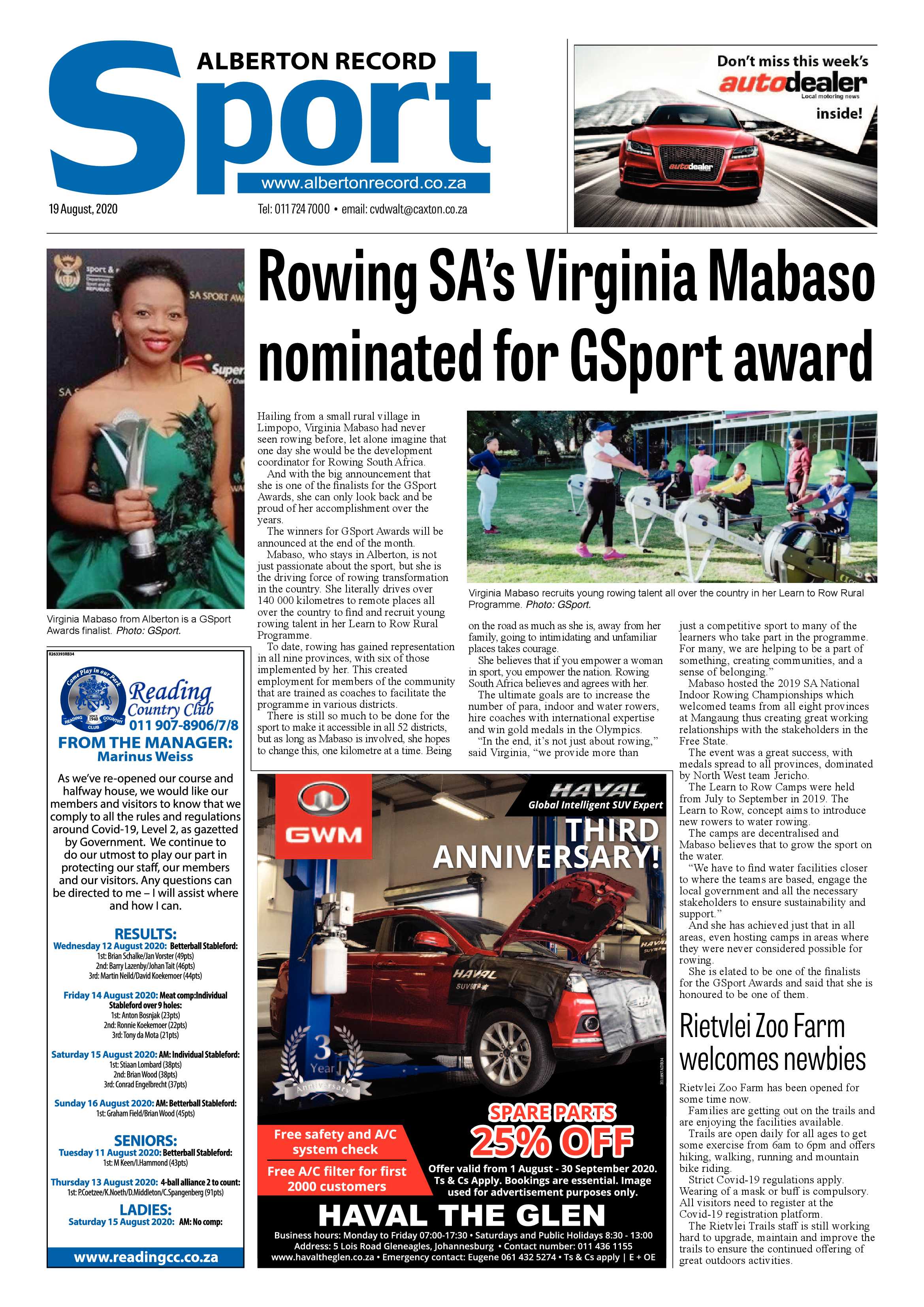 Alberton Record 19 August 2020 page 20