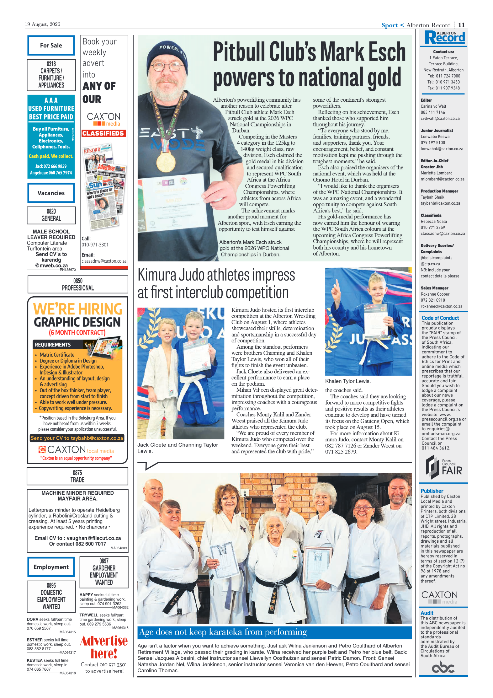Alberton Record 19 August 2026 page 11