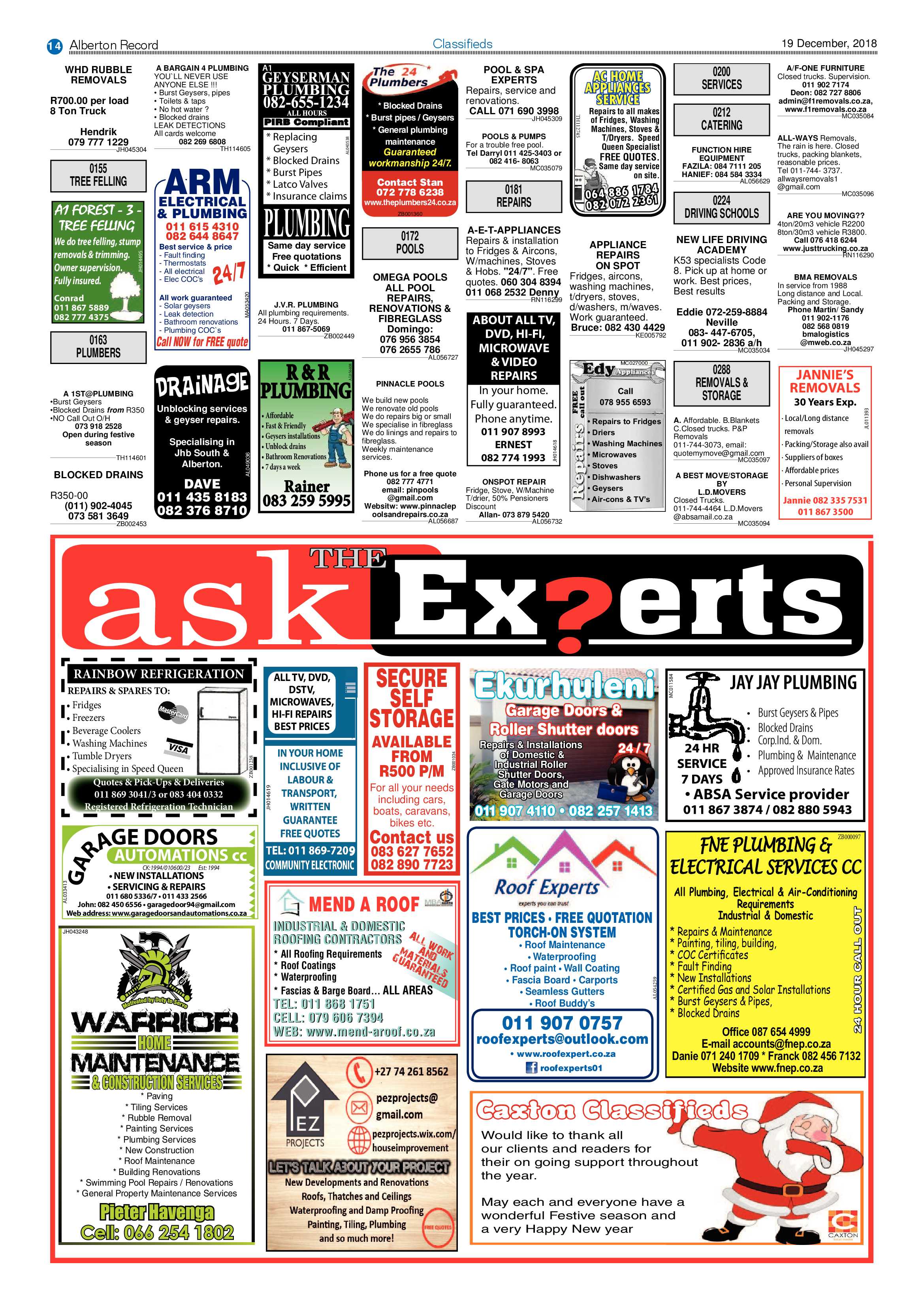 Alberton Record 19 December 2018 page 14