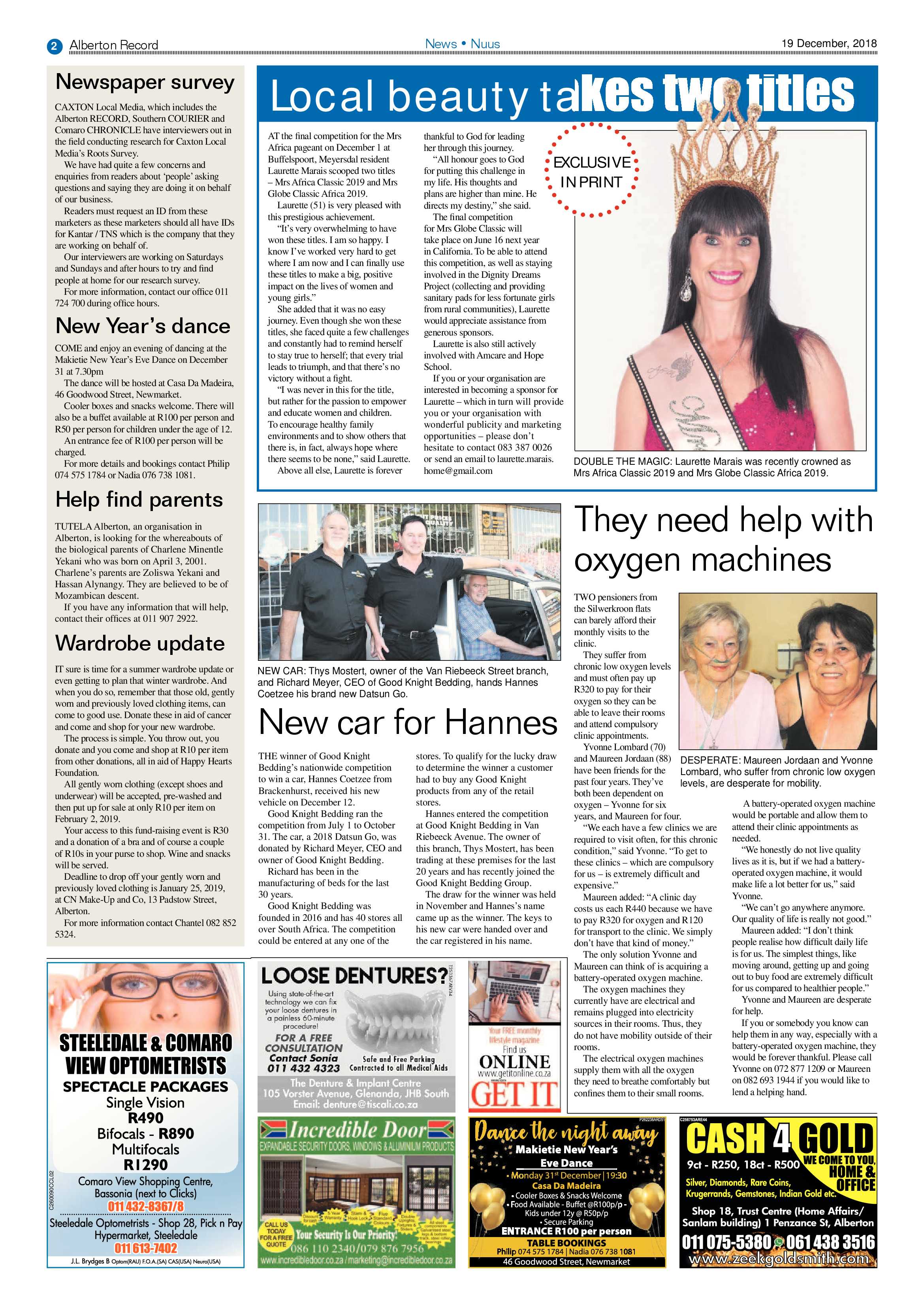 Alberton Record 19 December 2018 page 2