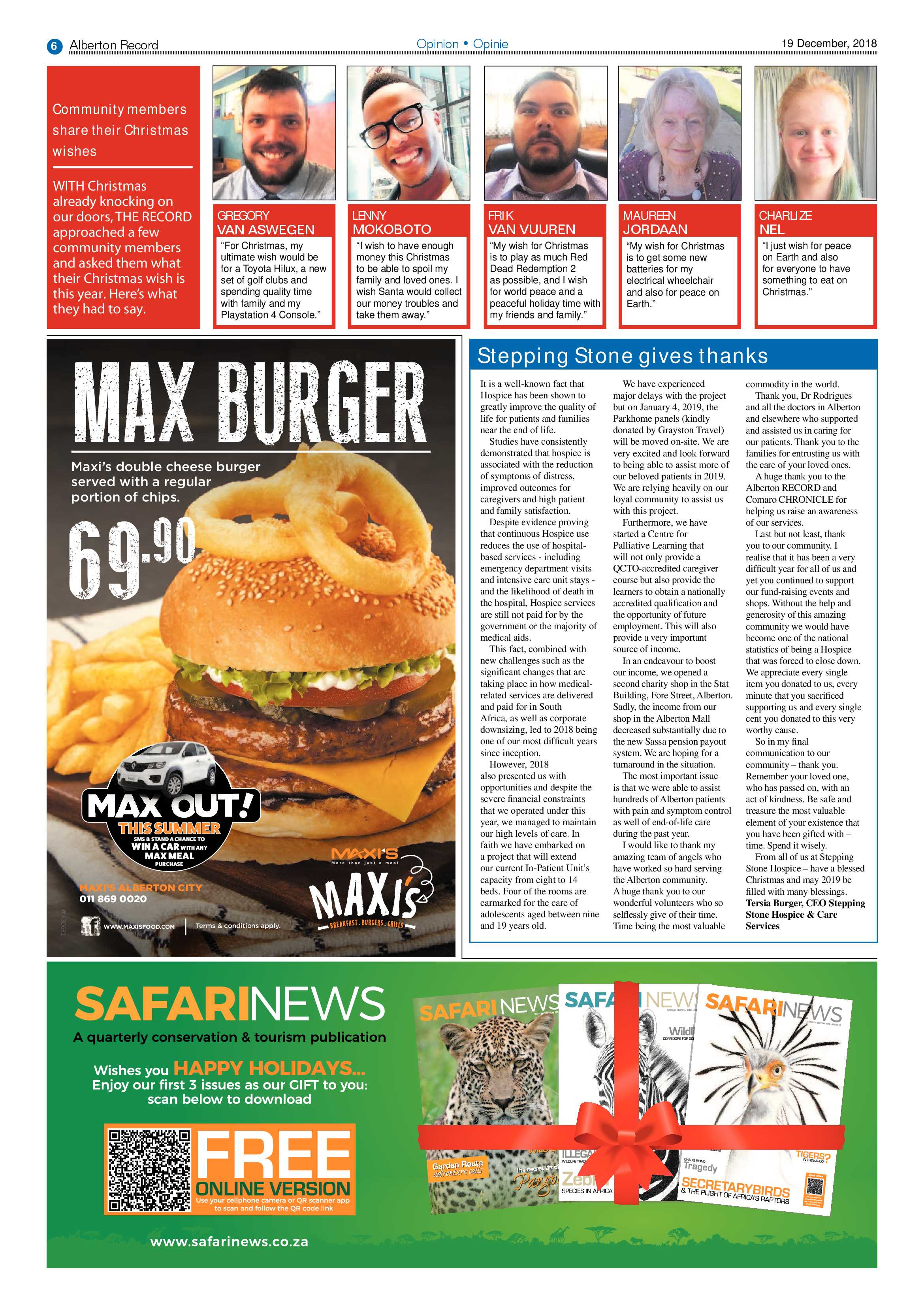 Alberton Record 19 December 2018 page 6