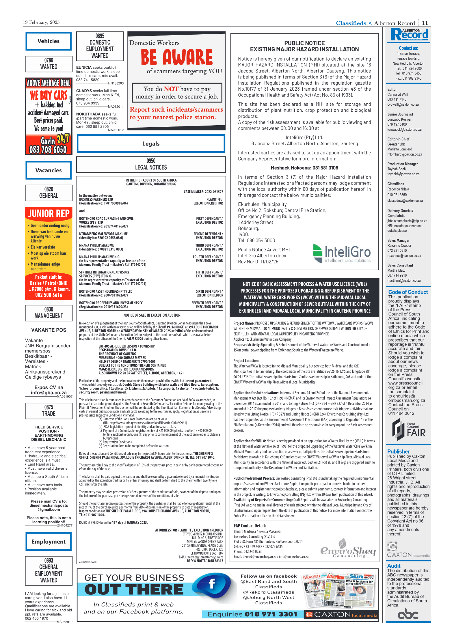 Alberton Record 19 February 2025 page 11