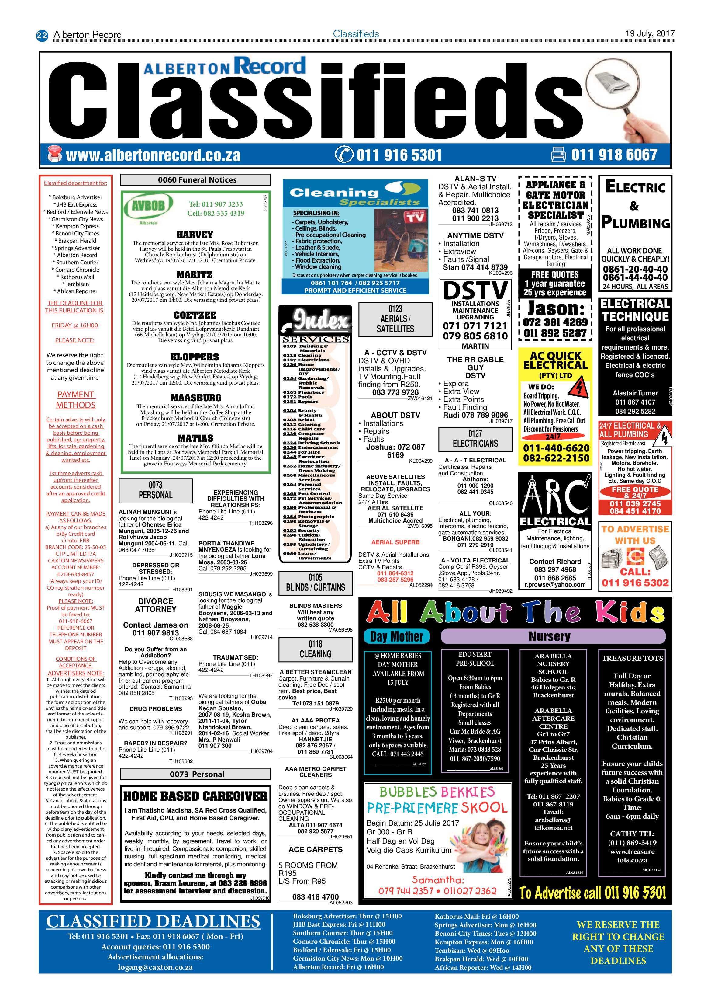 Alberton Record 19 July 2017 page 22