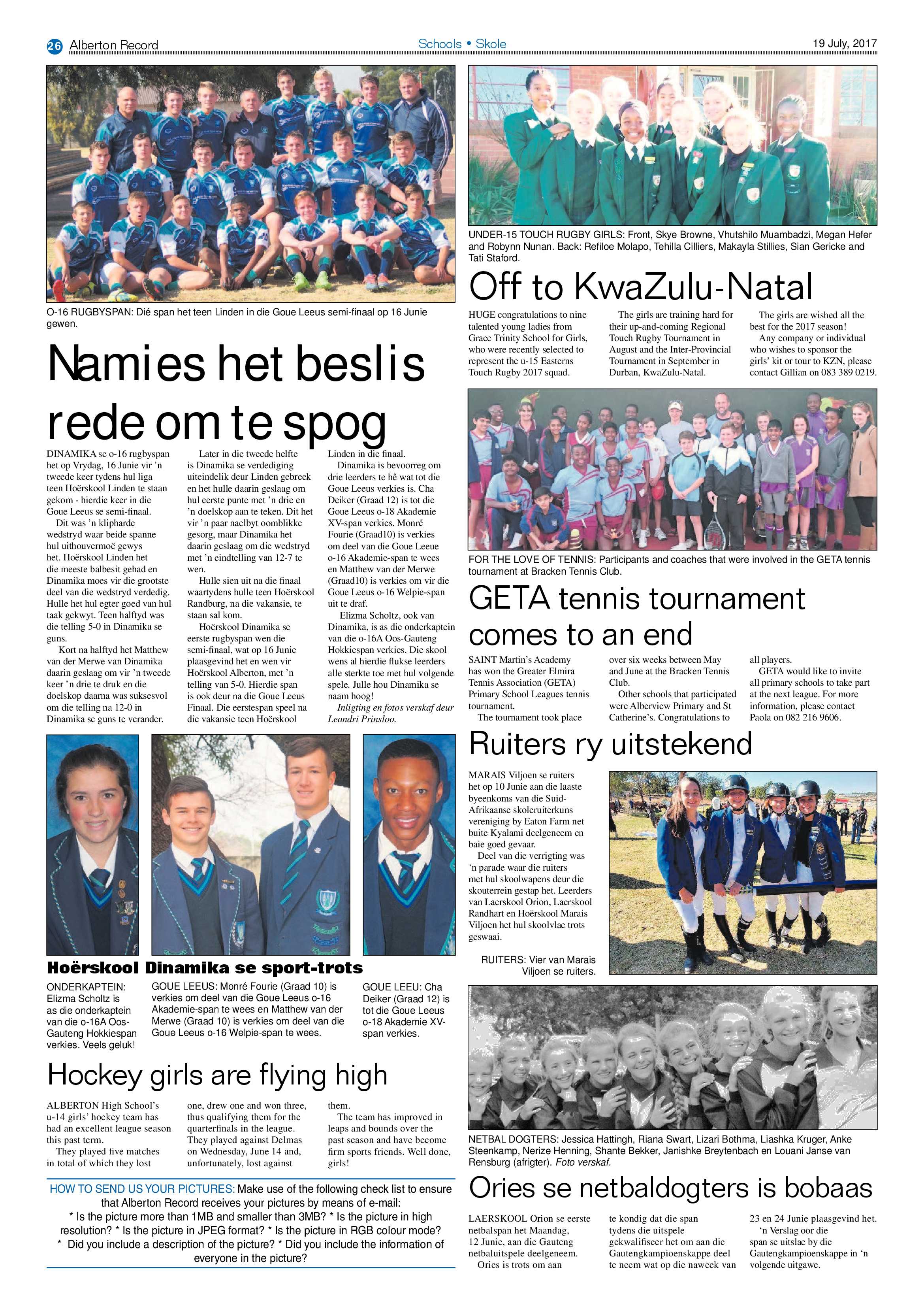 Alberton Record 19 July 2017 page 26