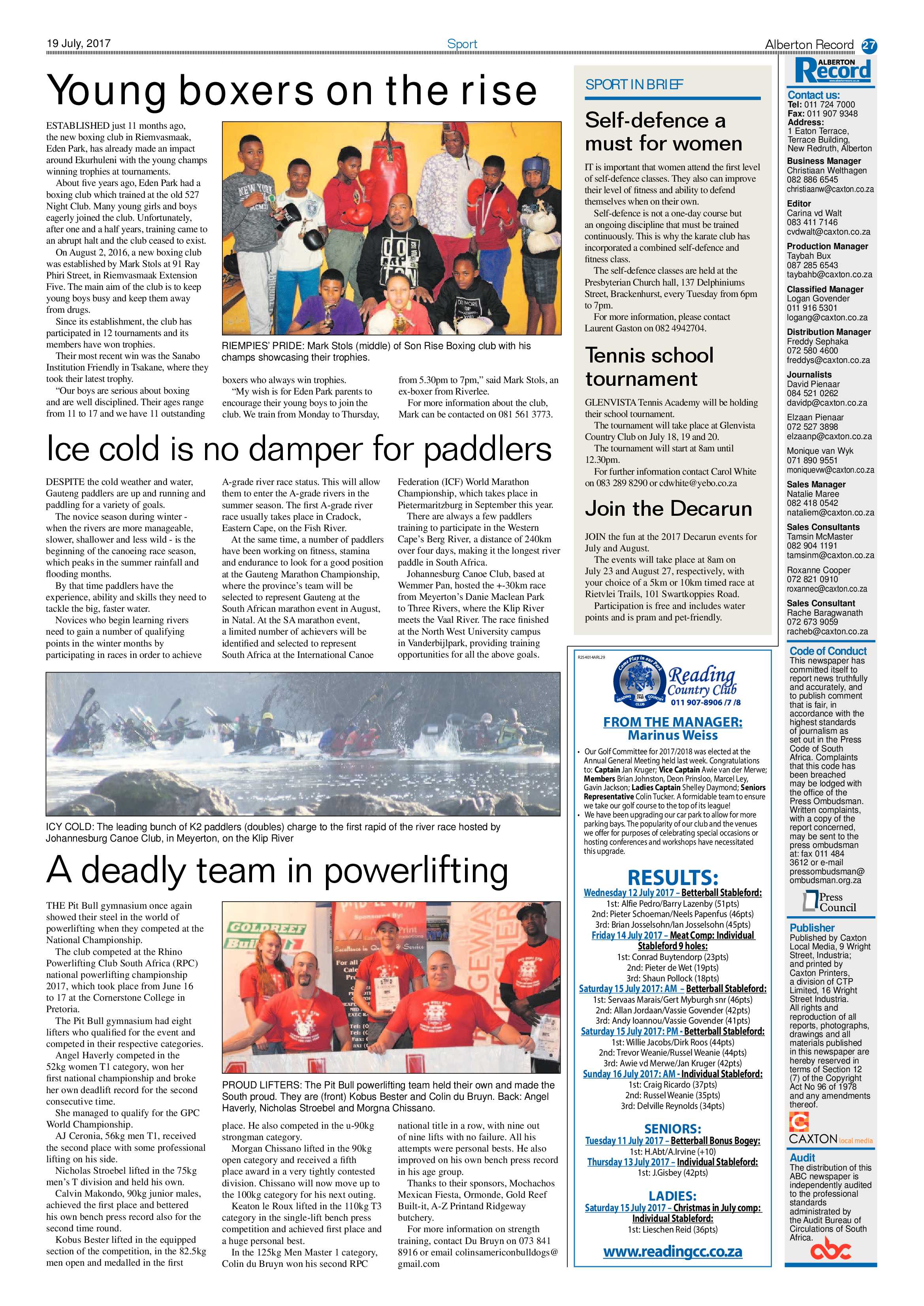 Alberton Record 19 July 2017 page 27