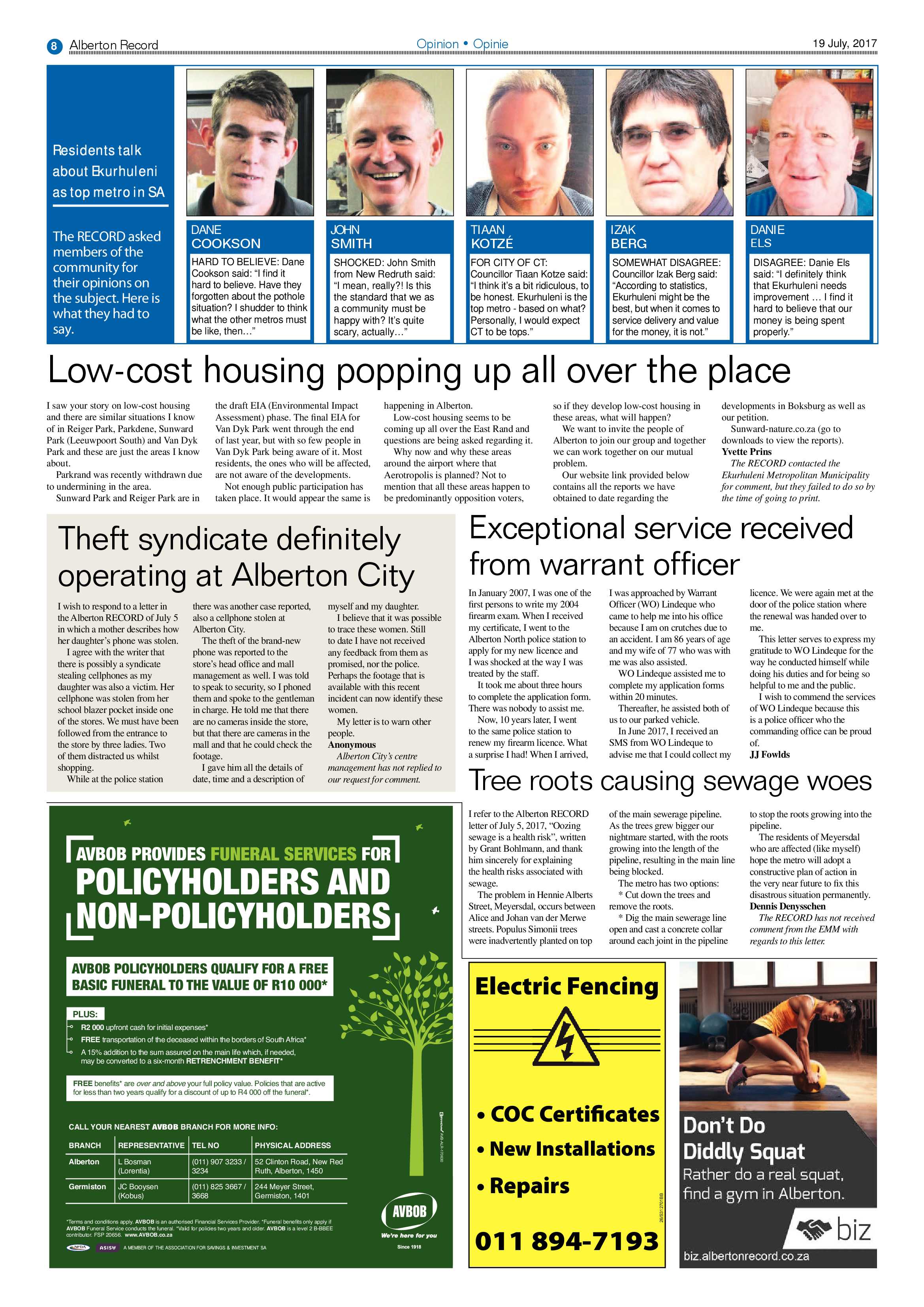 Alberton Record 19 July 2017 page 8