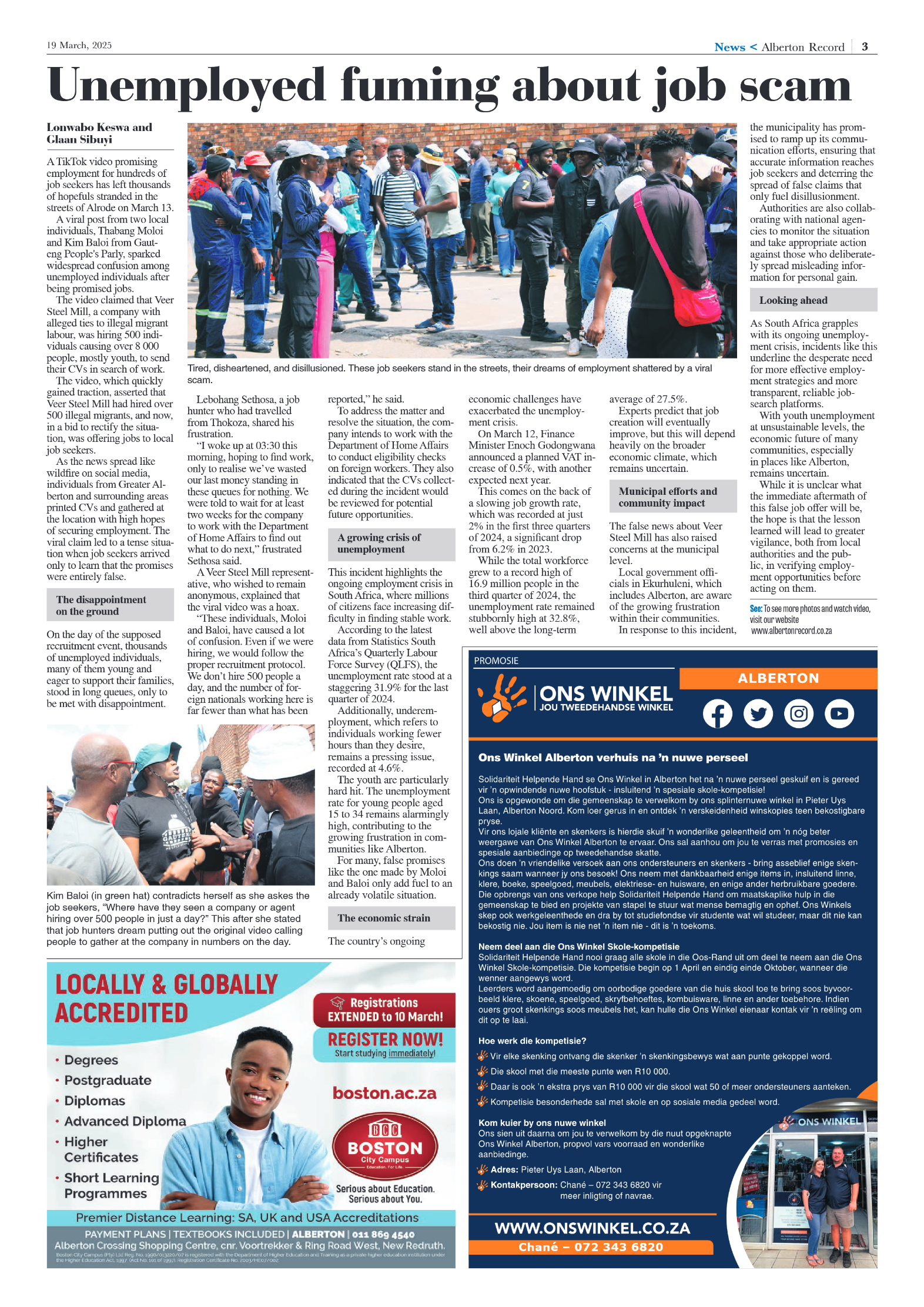 Alberton Record 19 March 2025 page 3