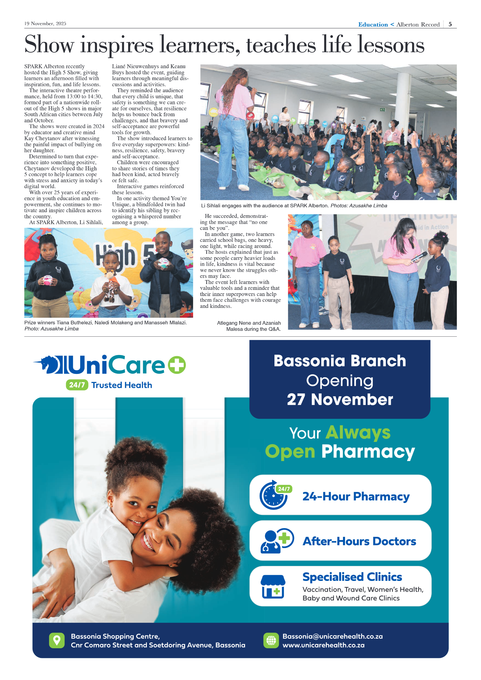 Alberton Record 19 November 2025 page 5