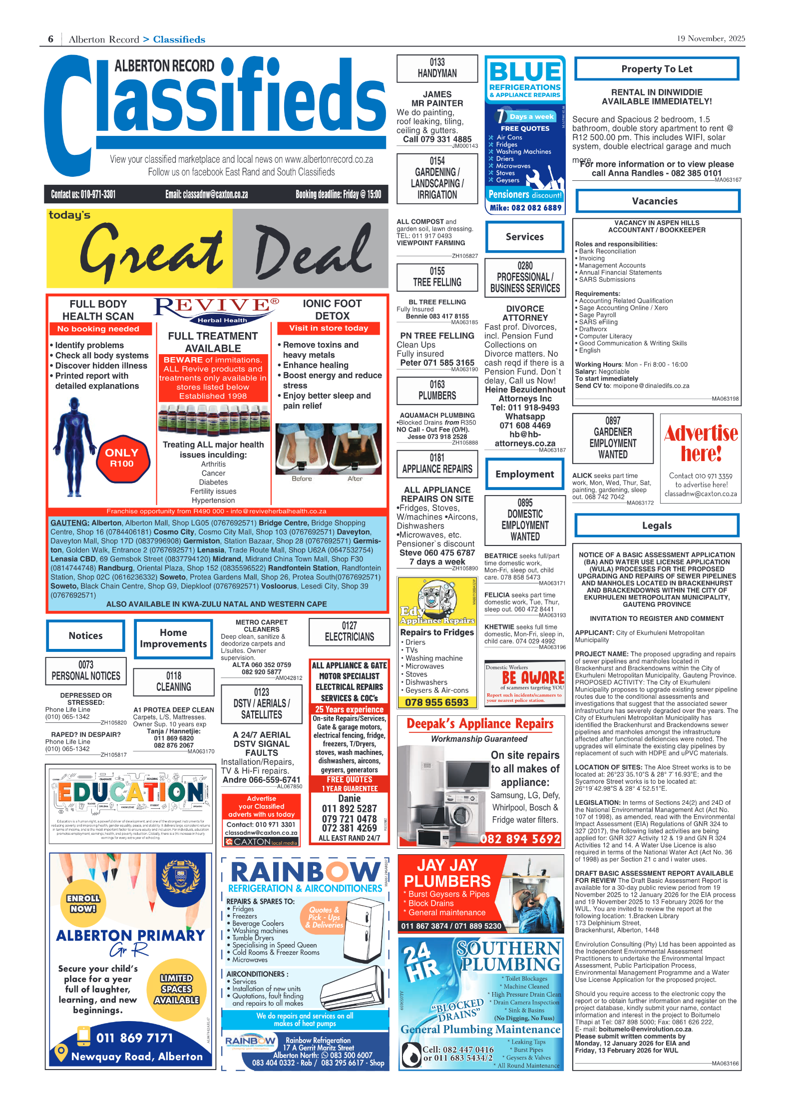 Alberton Record 19 November 2025 page 6