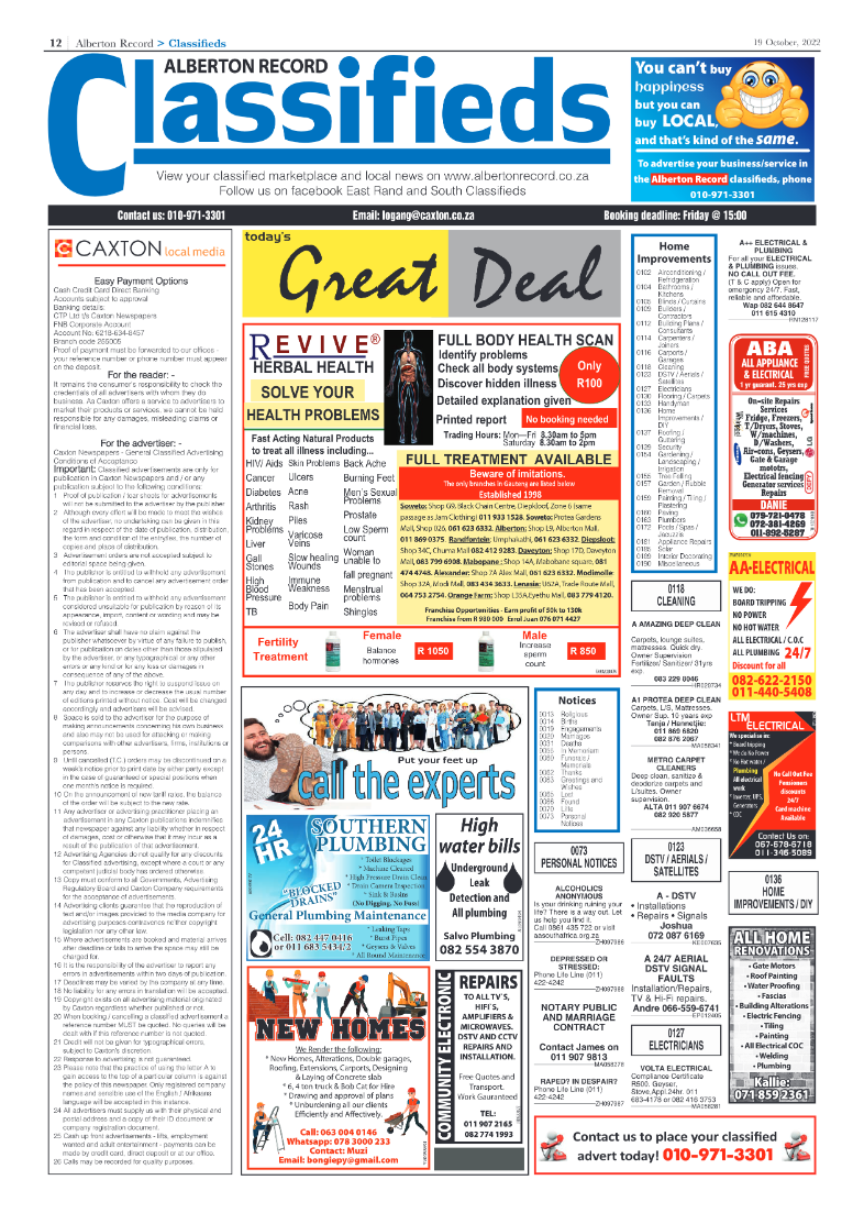 Alberton Record 19 October 2022 page 12
