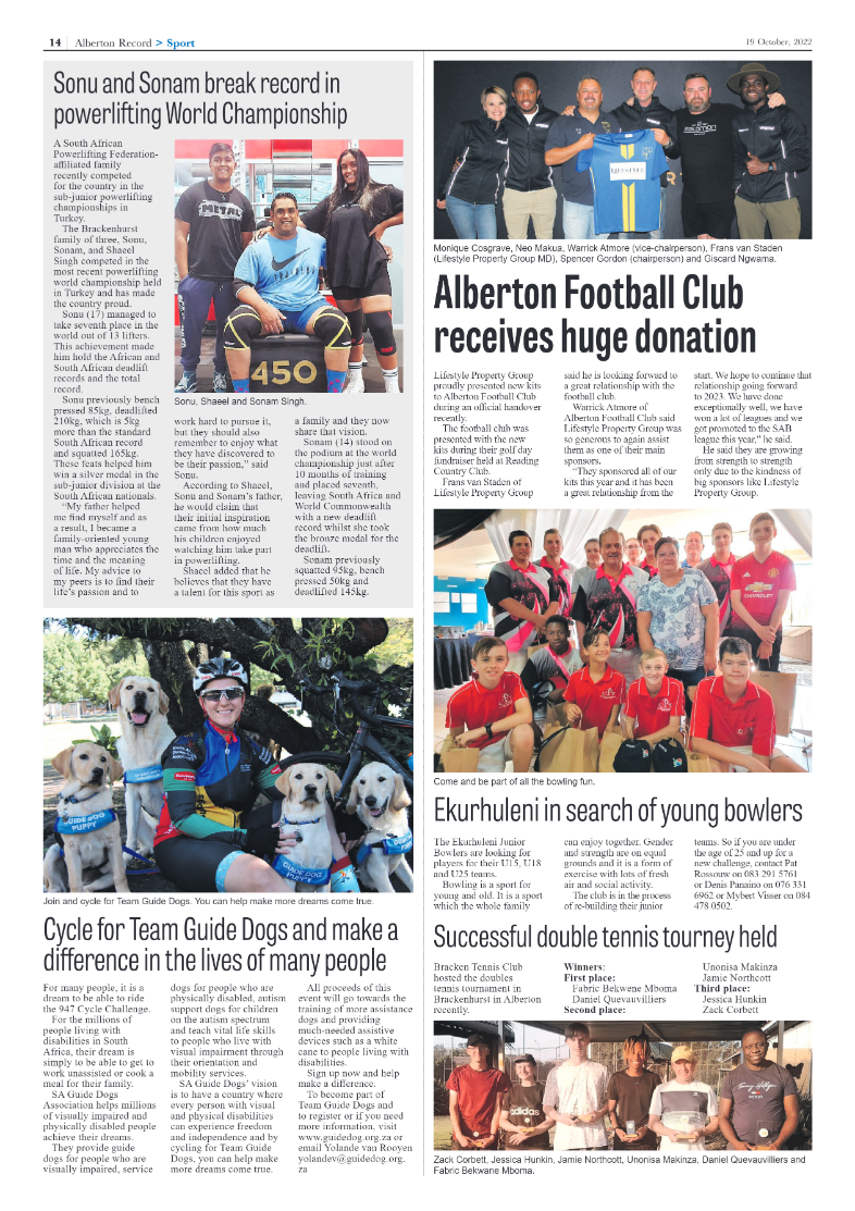 Alberton Record 19 October 2022 page 14