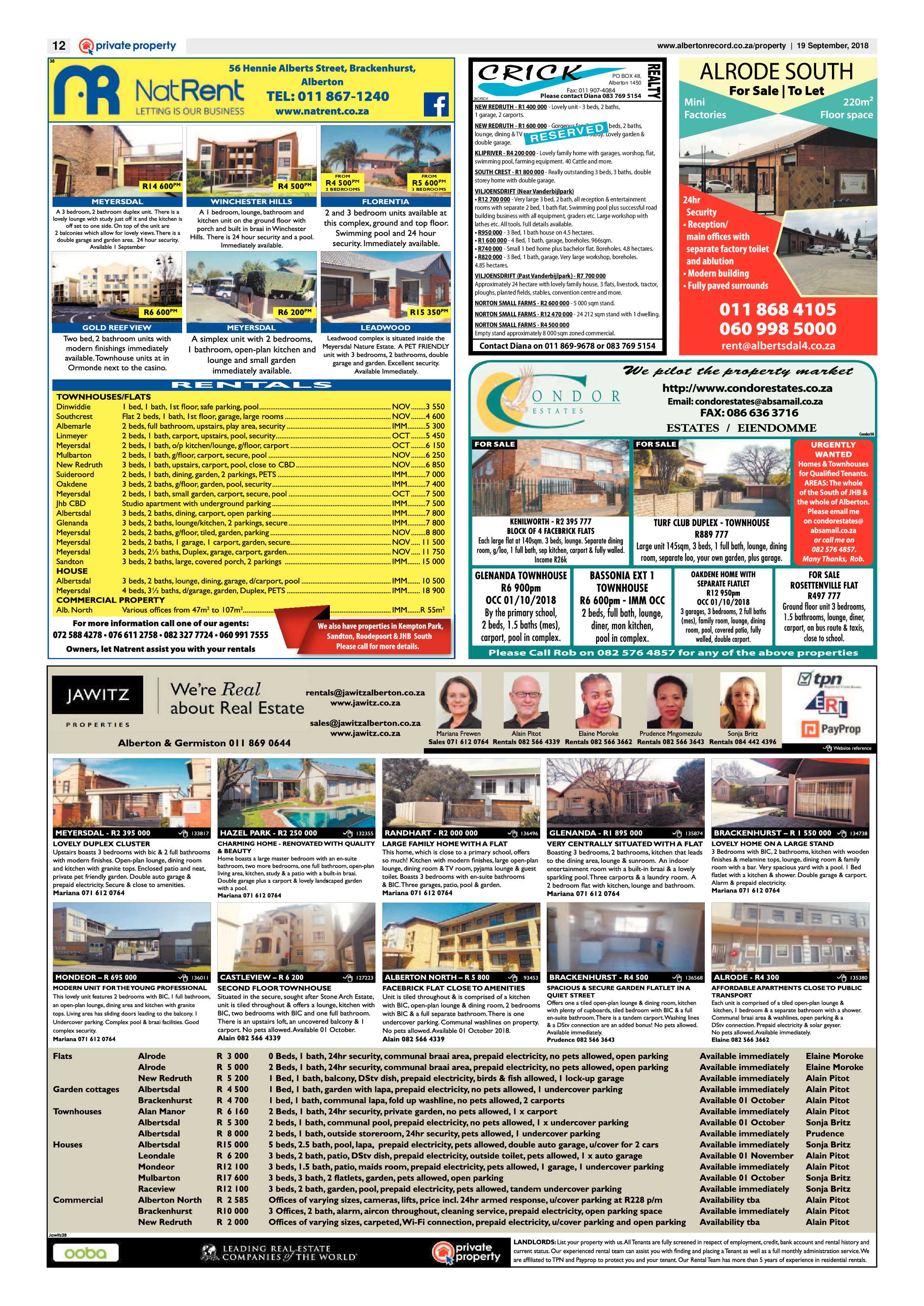 Alberton Record 19 September 2018 page 12