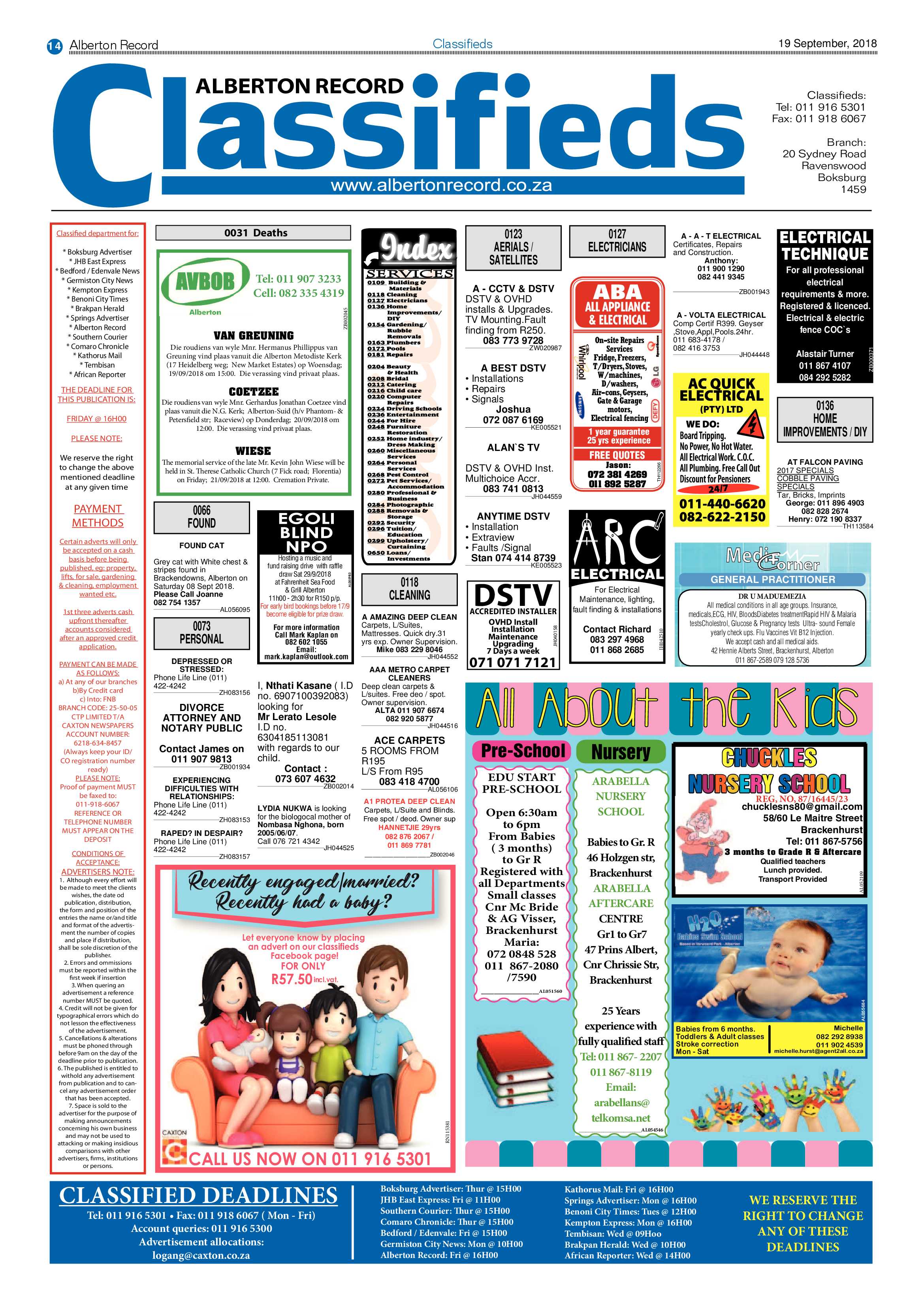 Alberton Record 19 September 2018 page 14