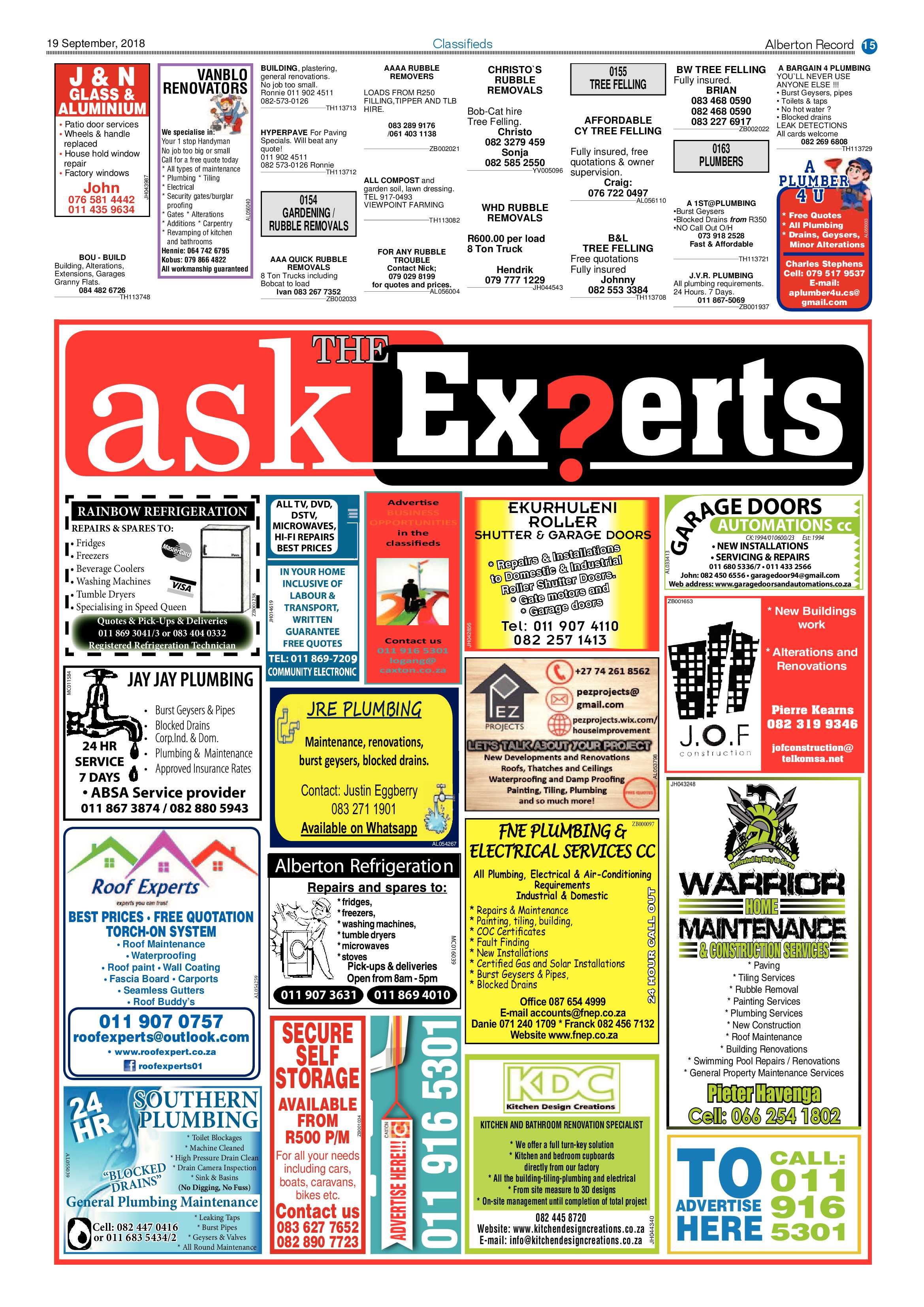 Alberton Record 19 September 2018 page 15