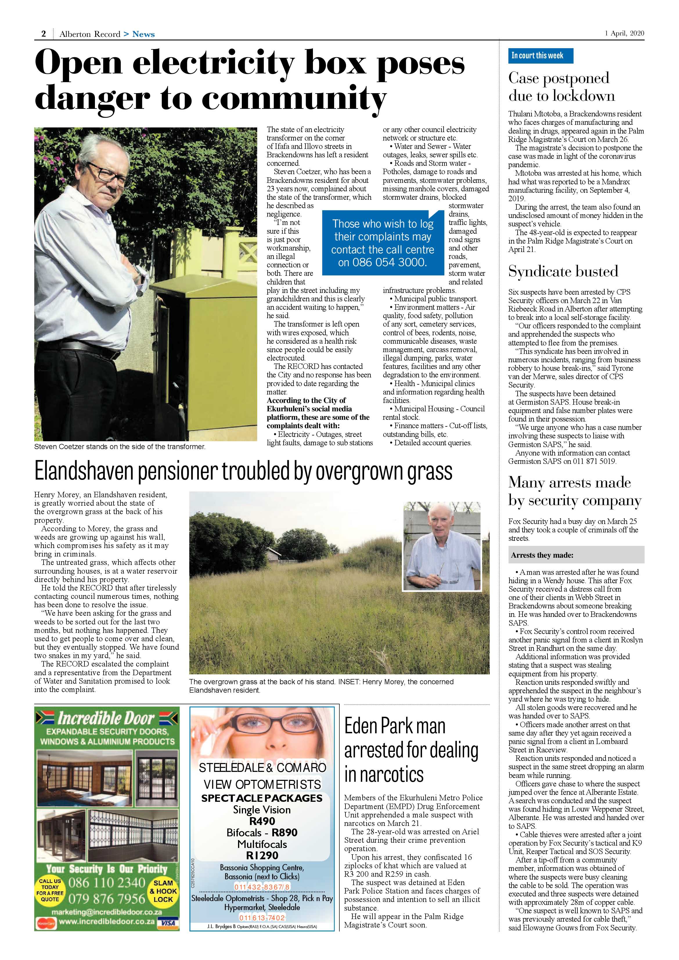 Alberton Record 1 April 2020 page 2