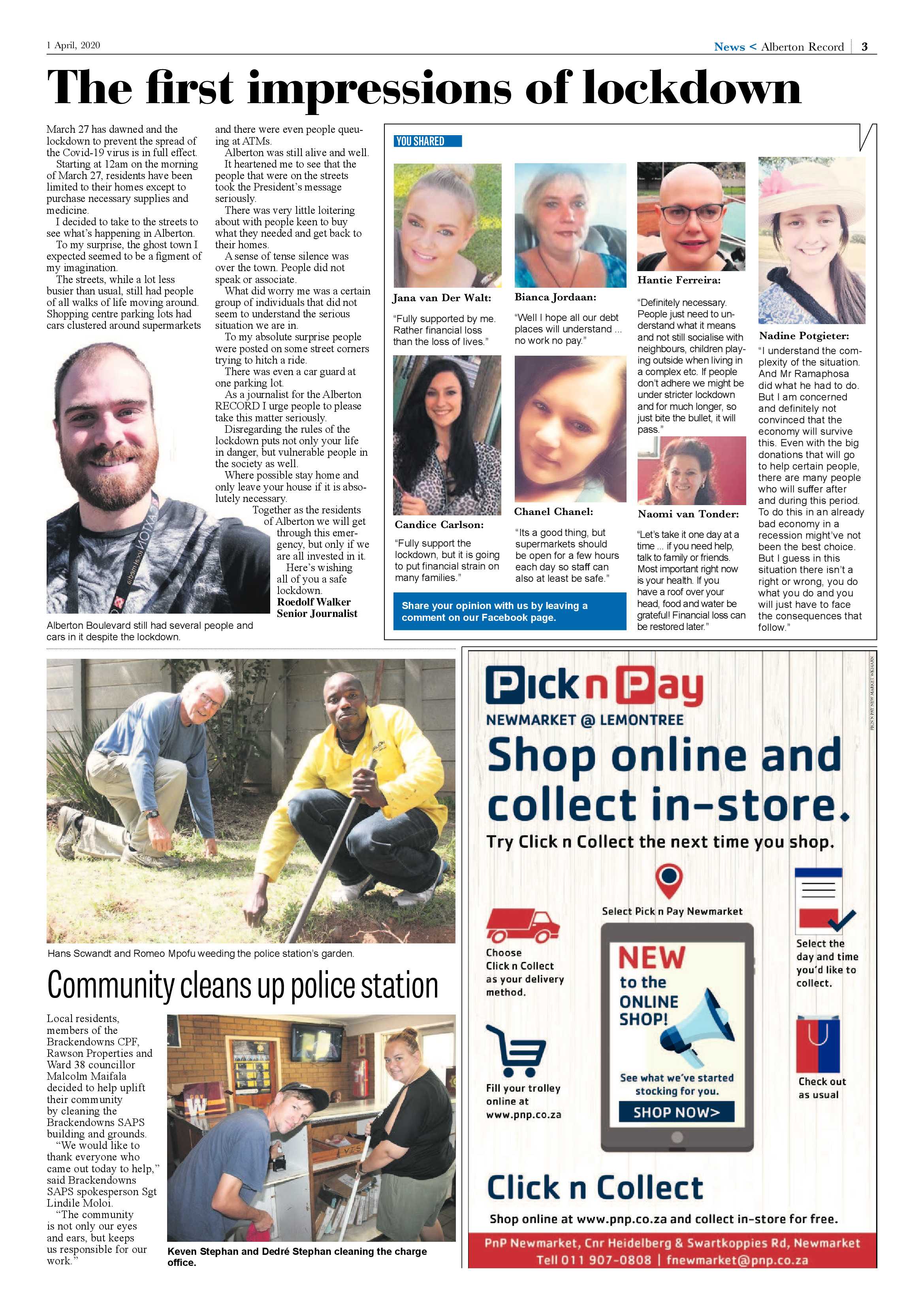 Alberton Record 1 April 2020 page 3