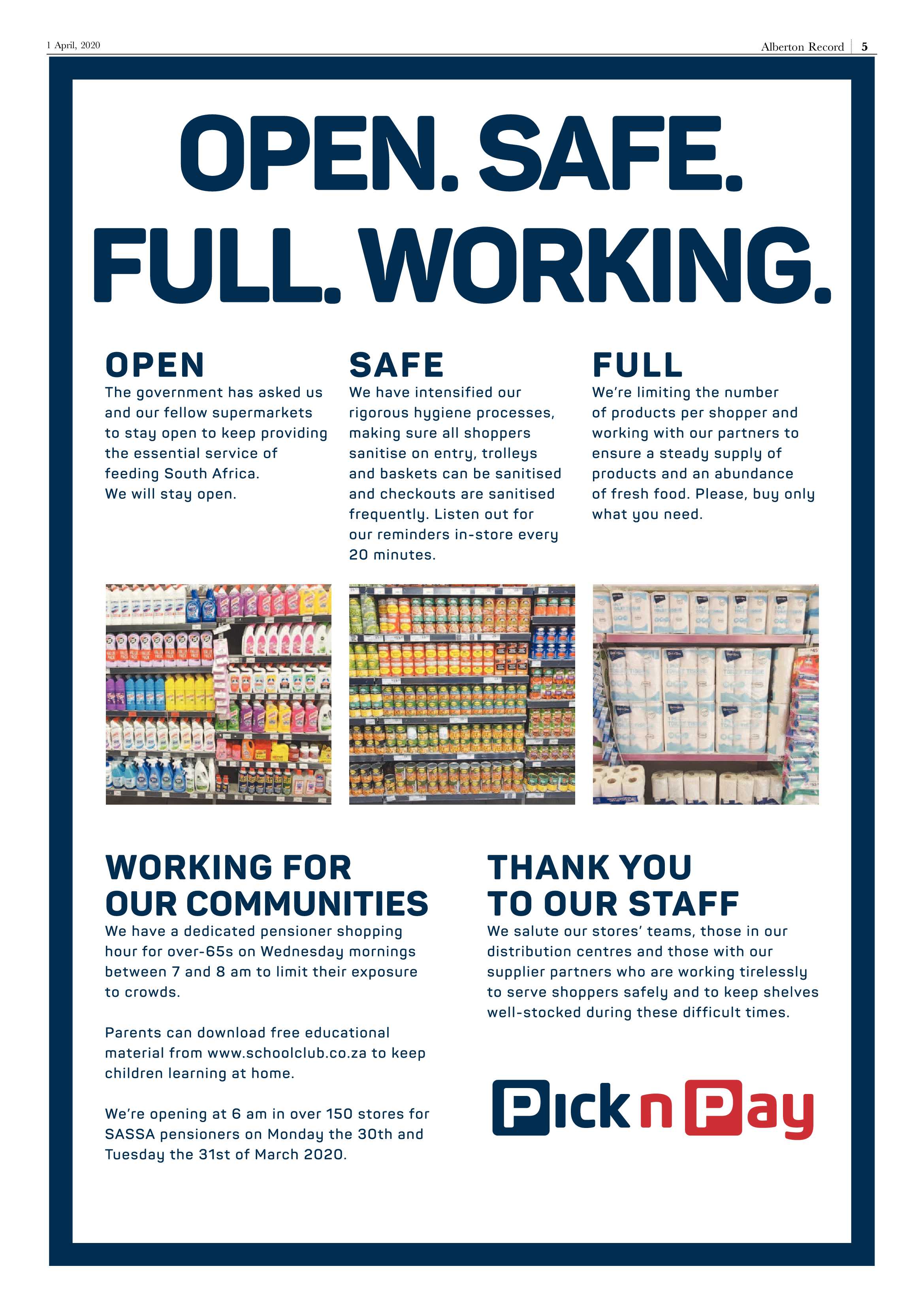 Alberton Record 1 April 2020 page 5