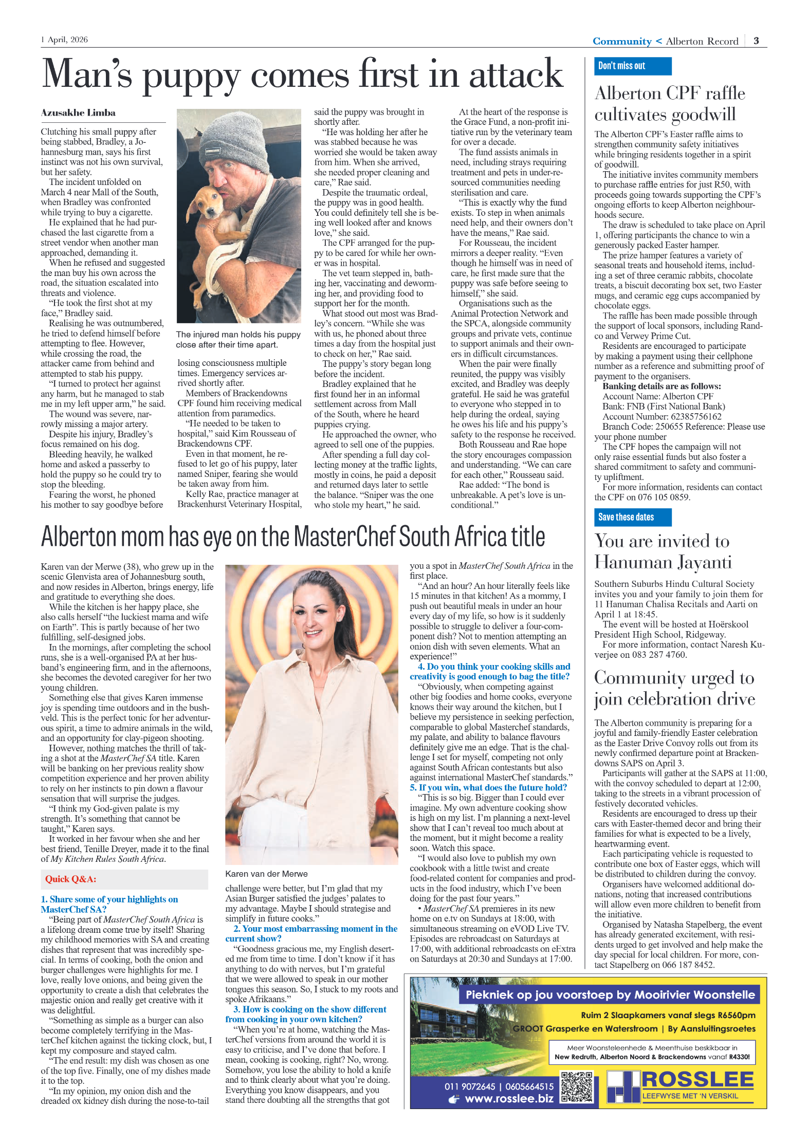 Alberton Record 1 April 2026 page 3