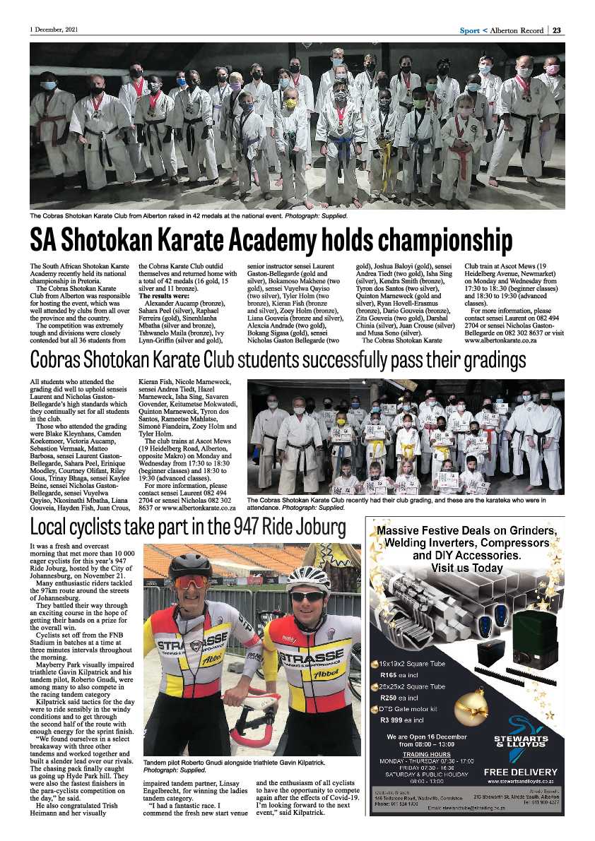 Alberton Record 1 December 2021 page 25
