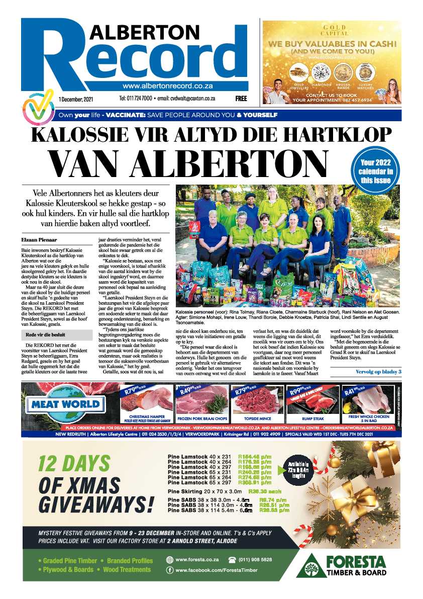 Alberton Record 1 December 2021 page 3