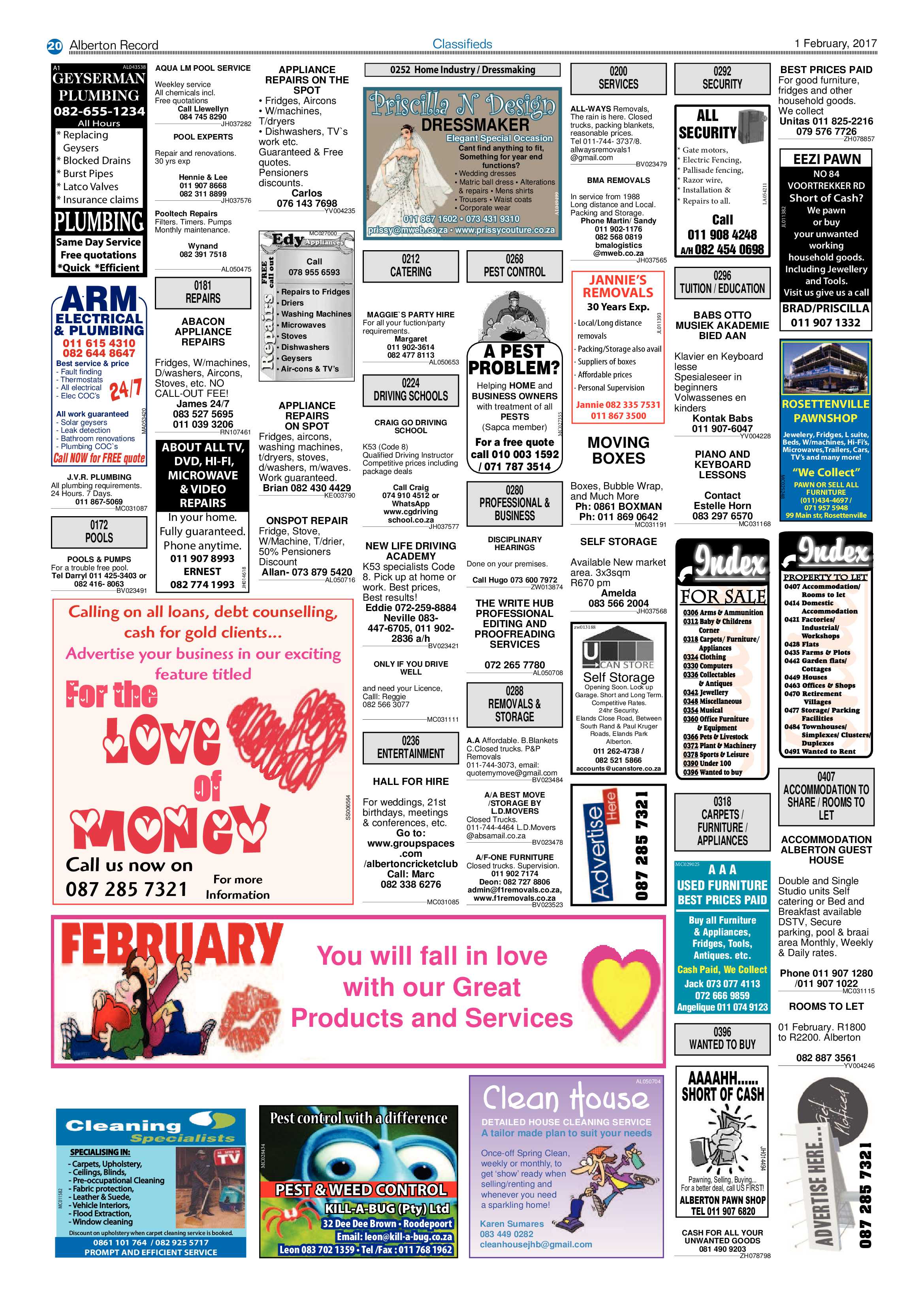 Alberton Record 1 Feburary 2017 page 20