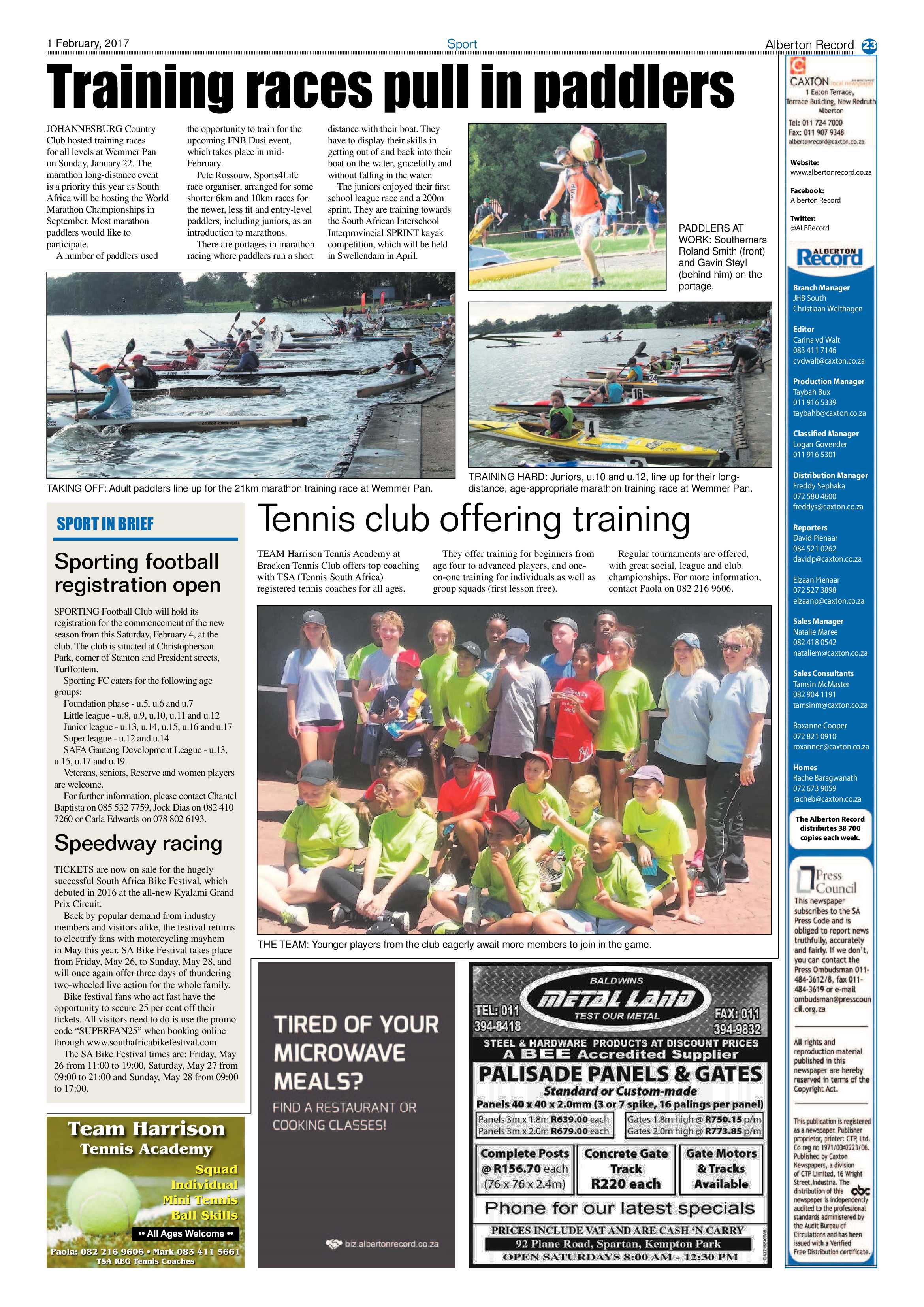 Alberton Record 1 Feburary 2017 page 23