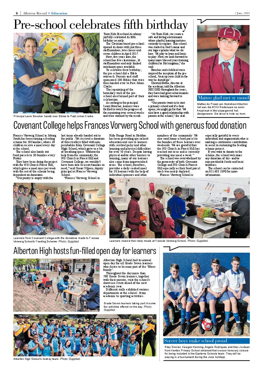Alberton Record 1 June 2022 page 8